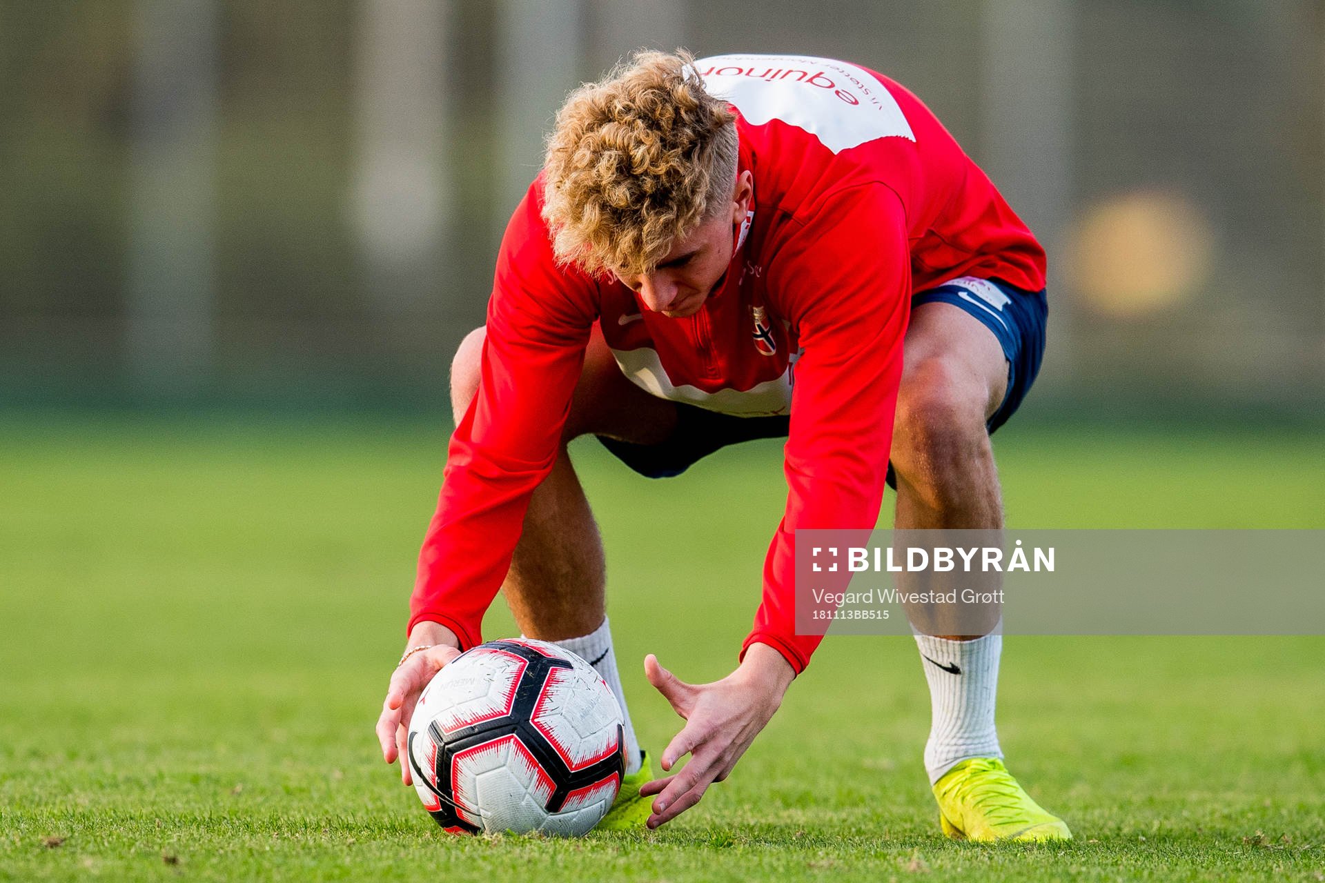 Dennis Johnsen of Norway during a training session on November 13, 2018 in La Manga.