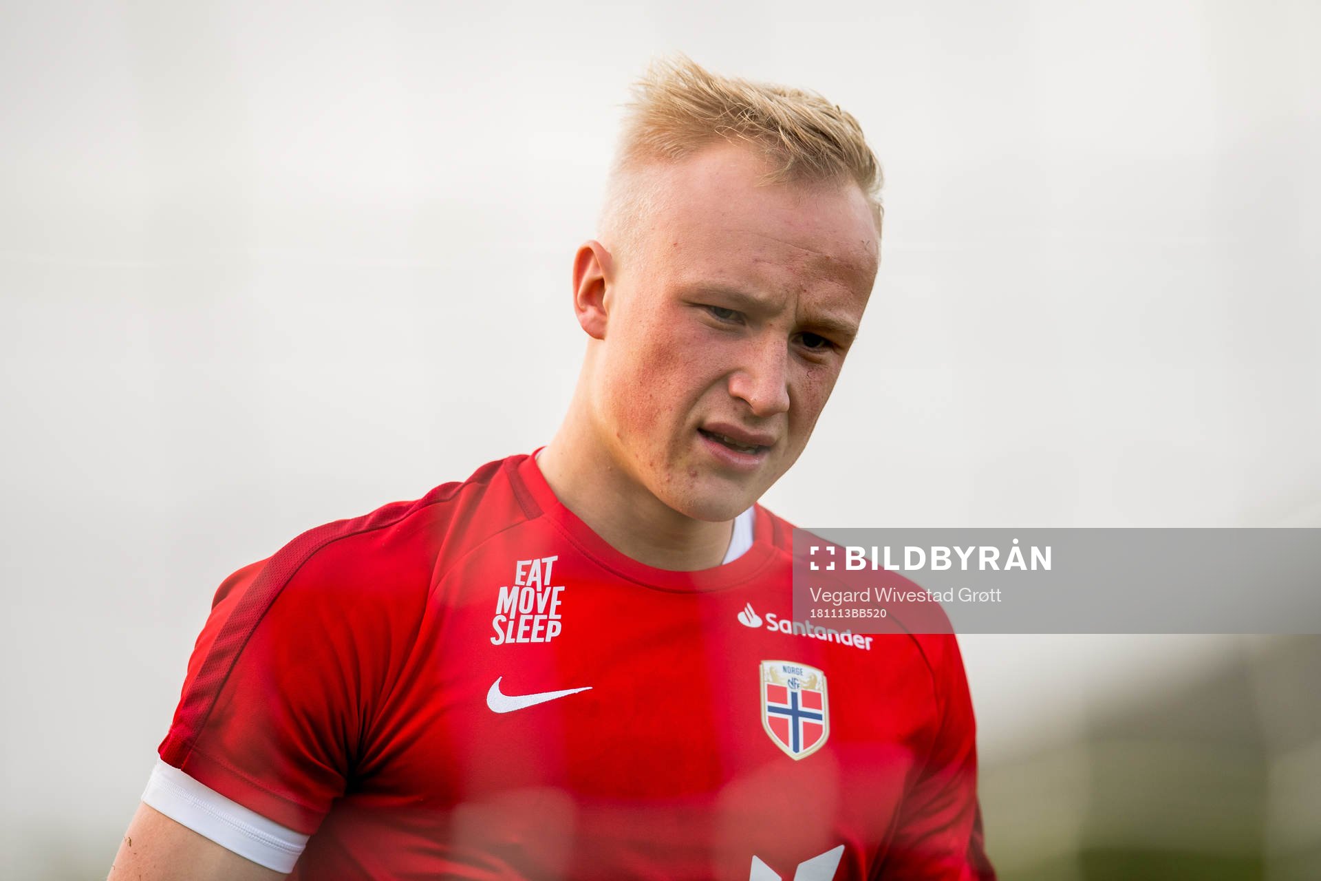 Goalkeeper Julian Faye Lund of Norway