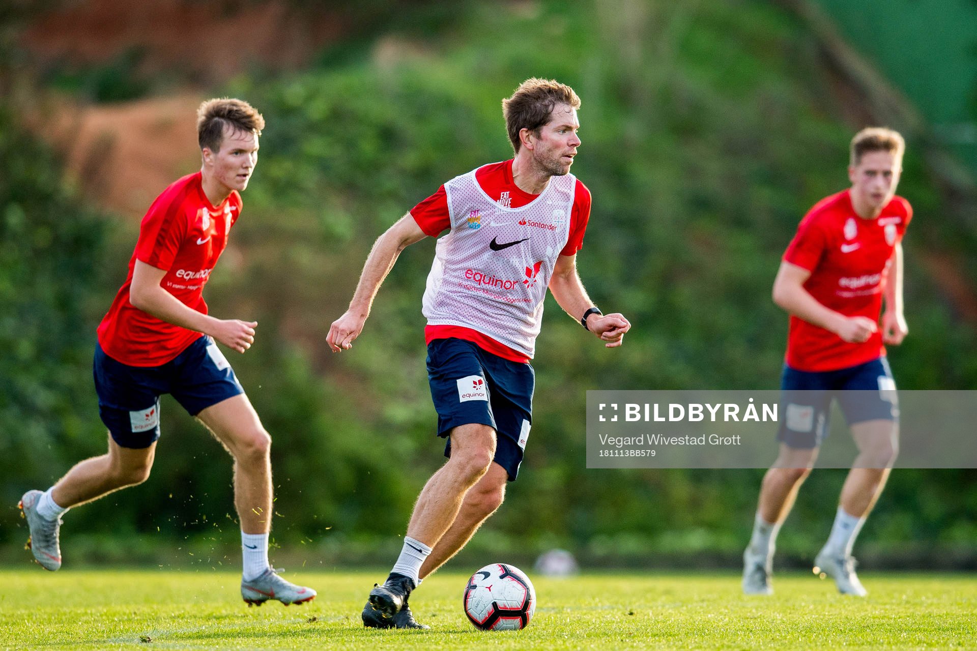 Jesper Isaksen, Helge Haugen and Andreas Fantoft of Norway