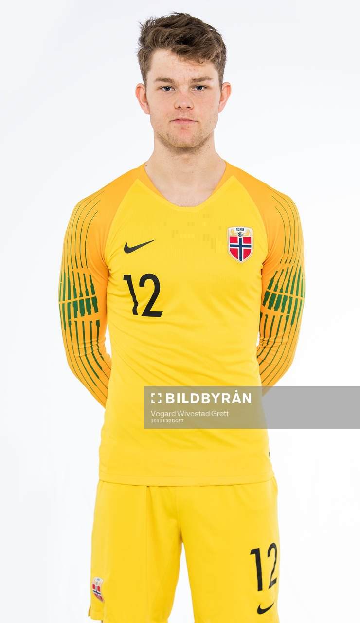Goalkeeper Erik Arnebrott of Norway poses for a portrait