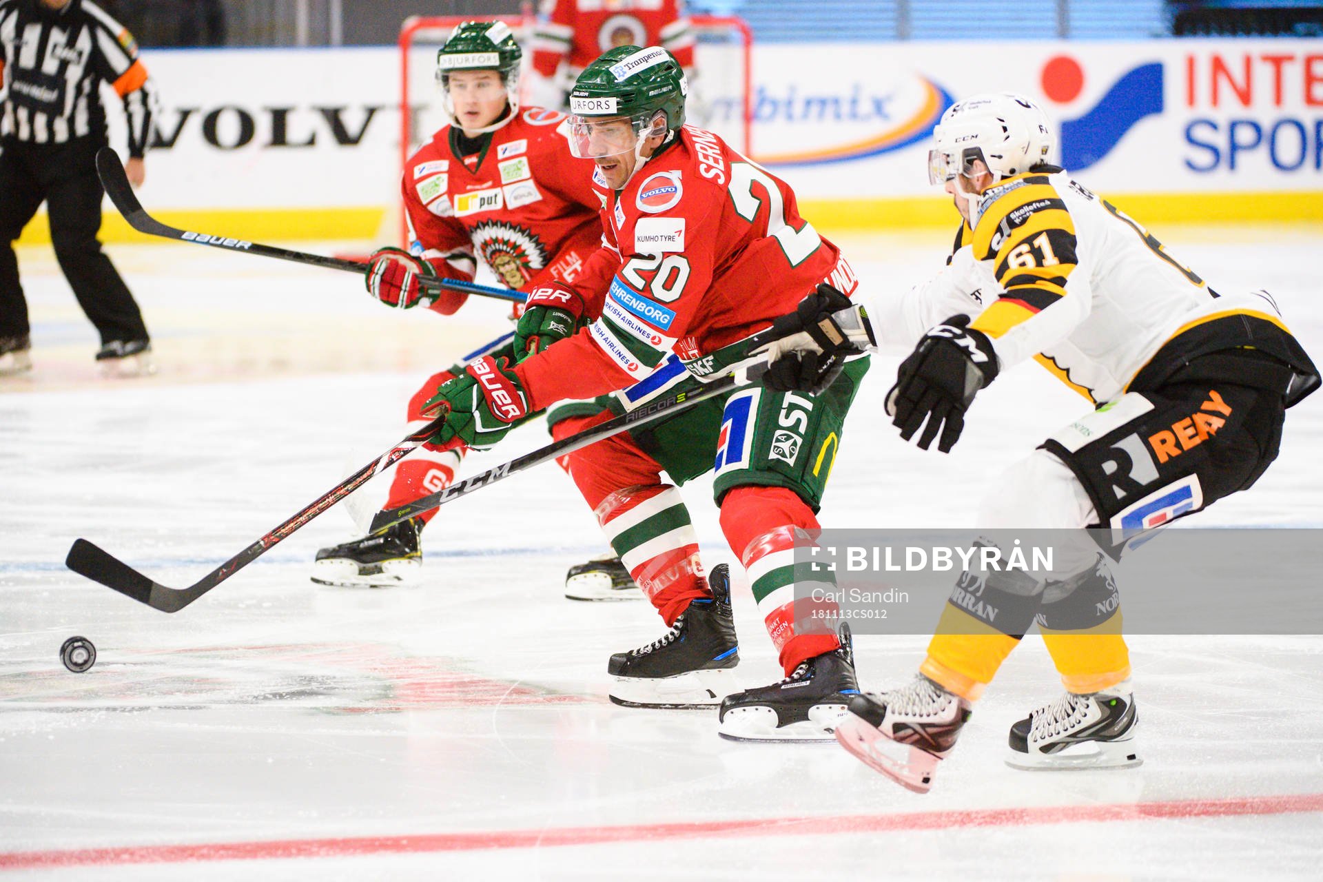 Frölundas Joel Lundqvist och Skellefteås Fredrik Lindgren