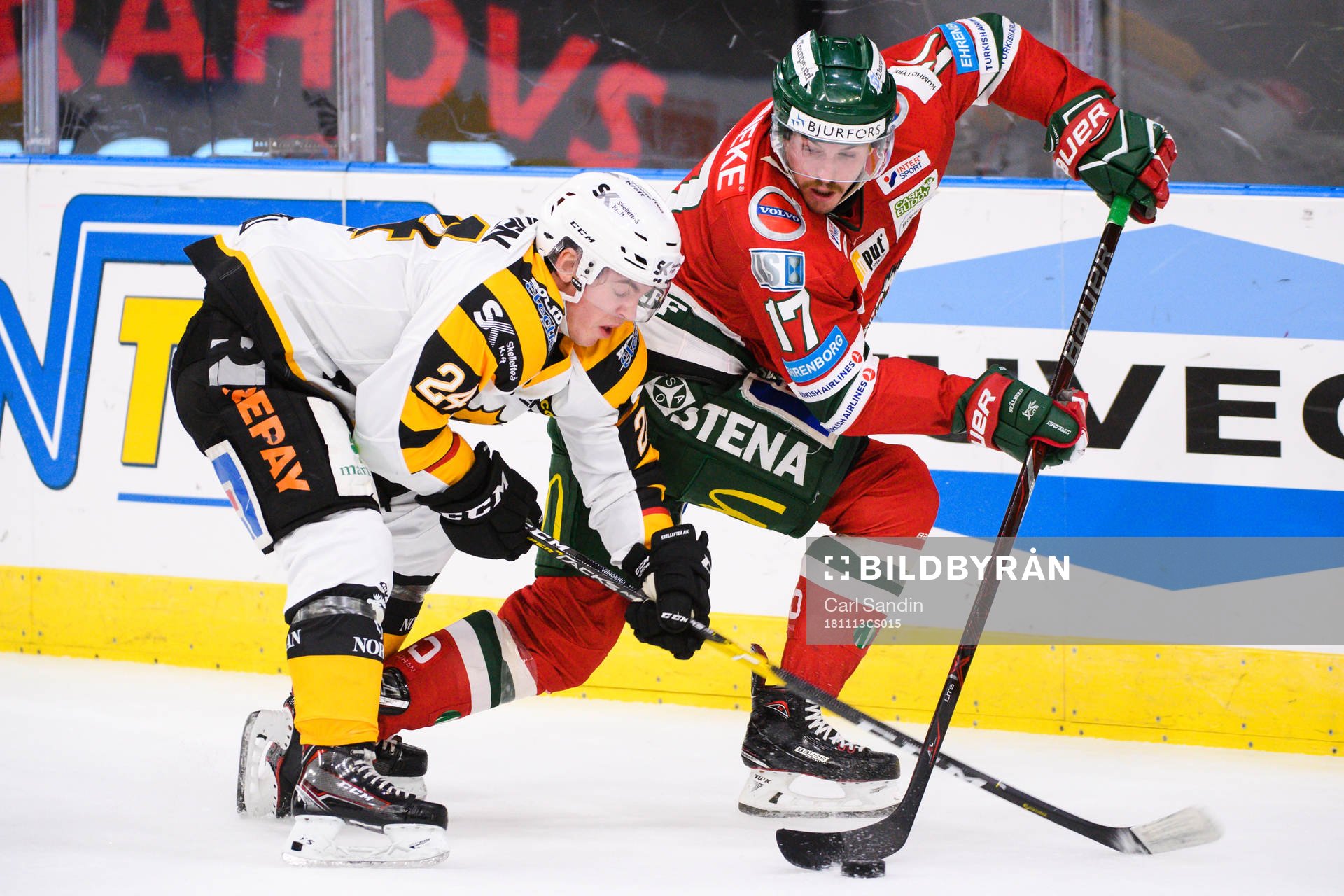 Skellefteås Andreas Wingerli och Frölundas Sebastian