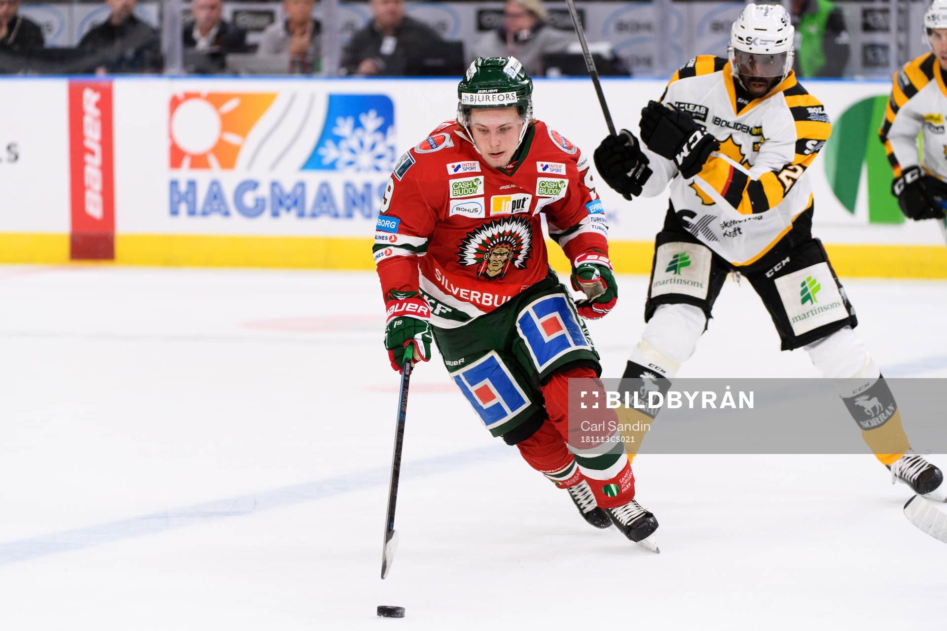 Frölundas Tim Söderlund och Skellefteås Edwin Hedberg