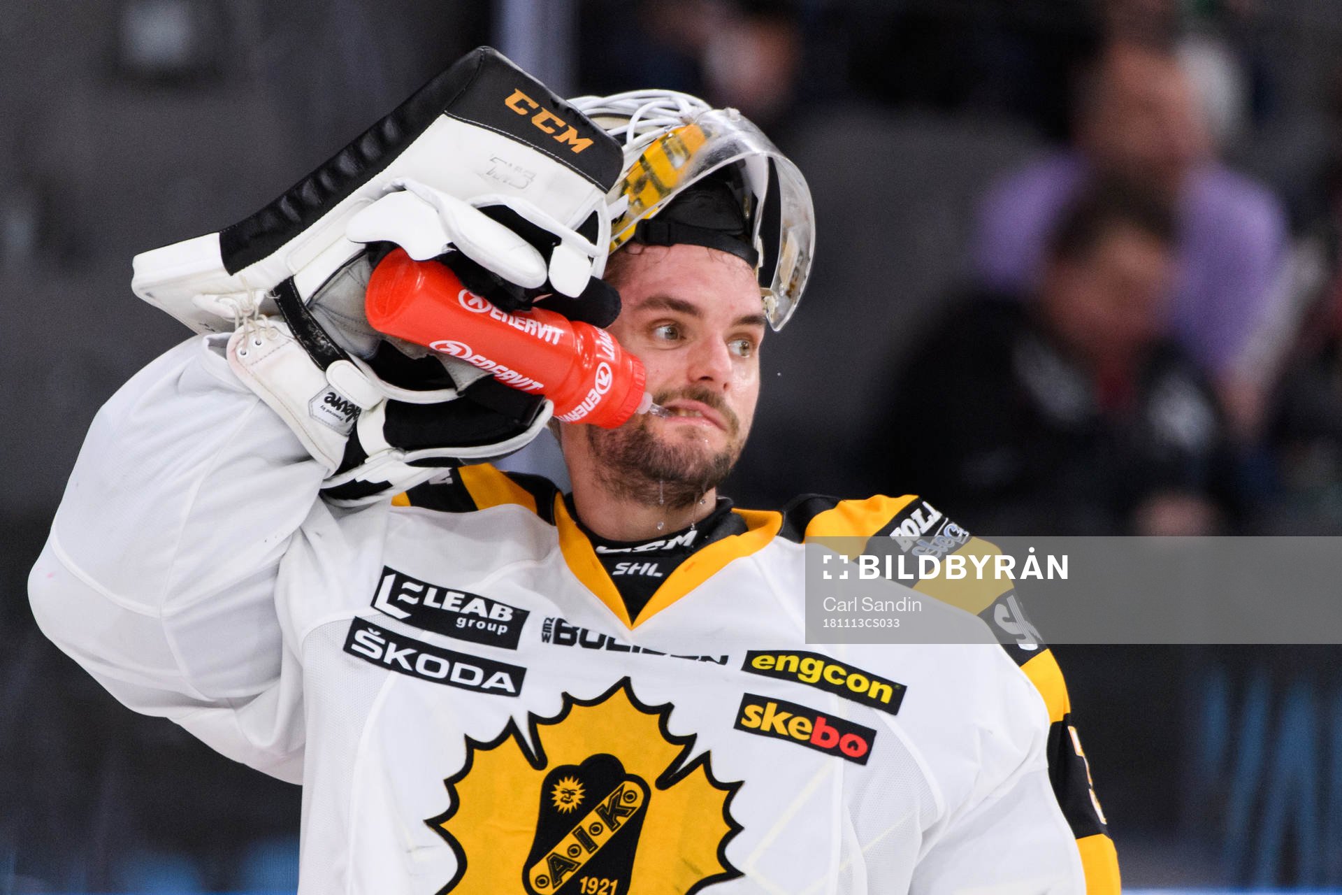 Skellefteås målvakt Gustaf Lindvall
