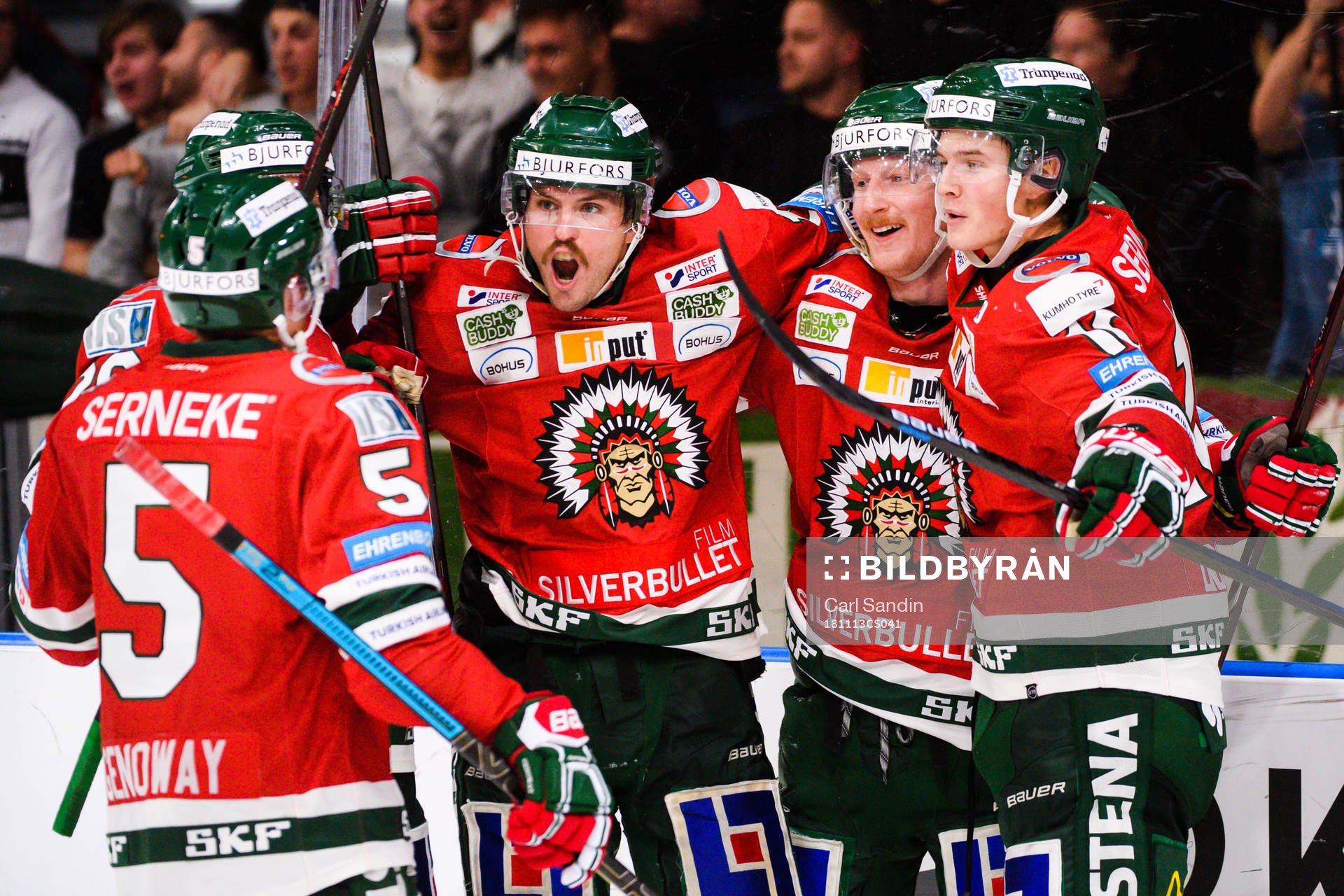Frölundas Sebastian Stålberg, Simon Hjalmarsson och
