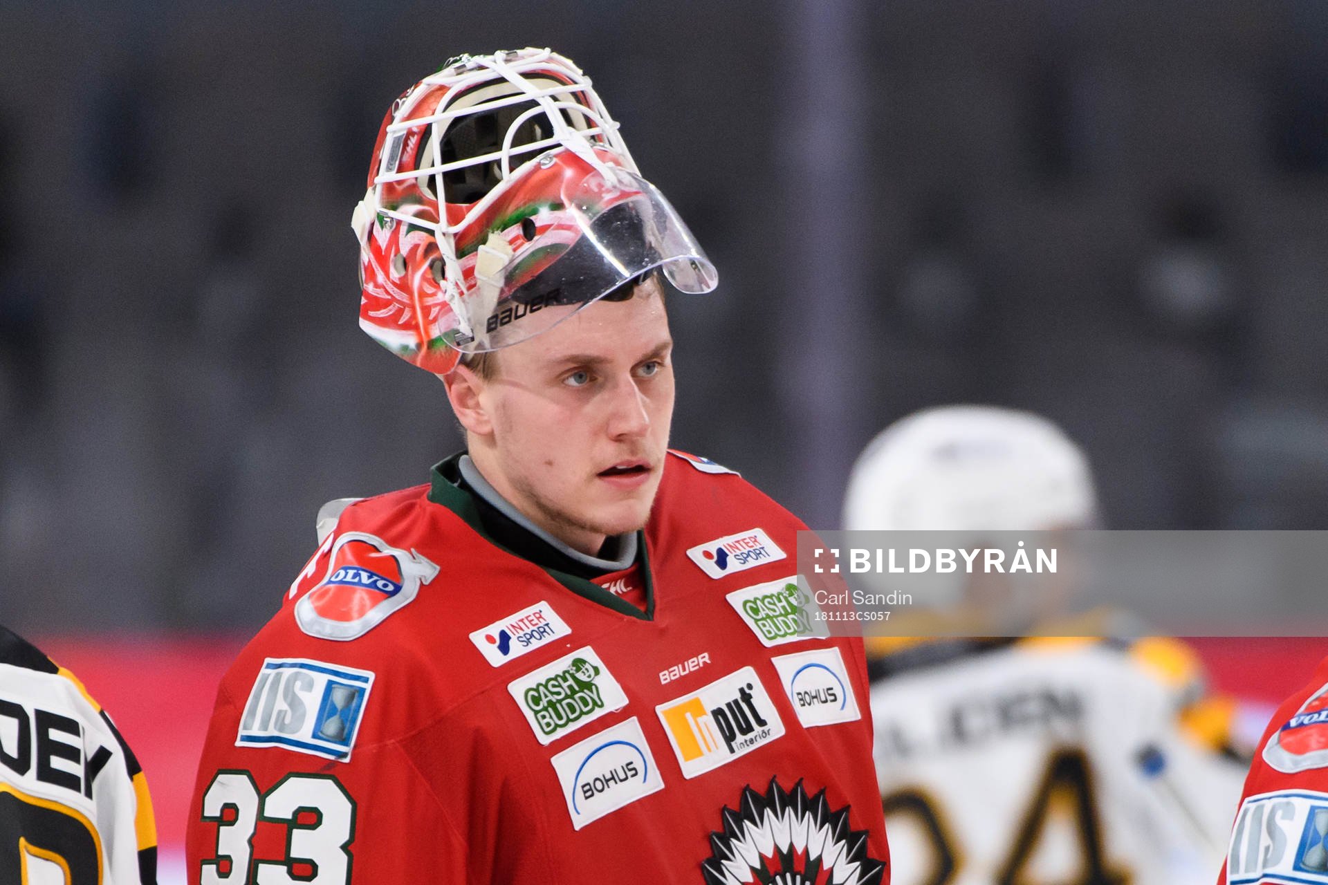 Frölundas målvakt Johan Mattsson deppar