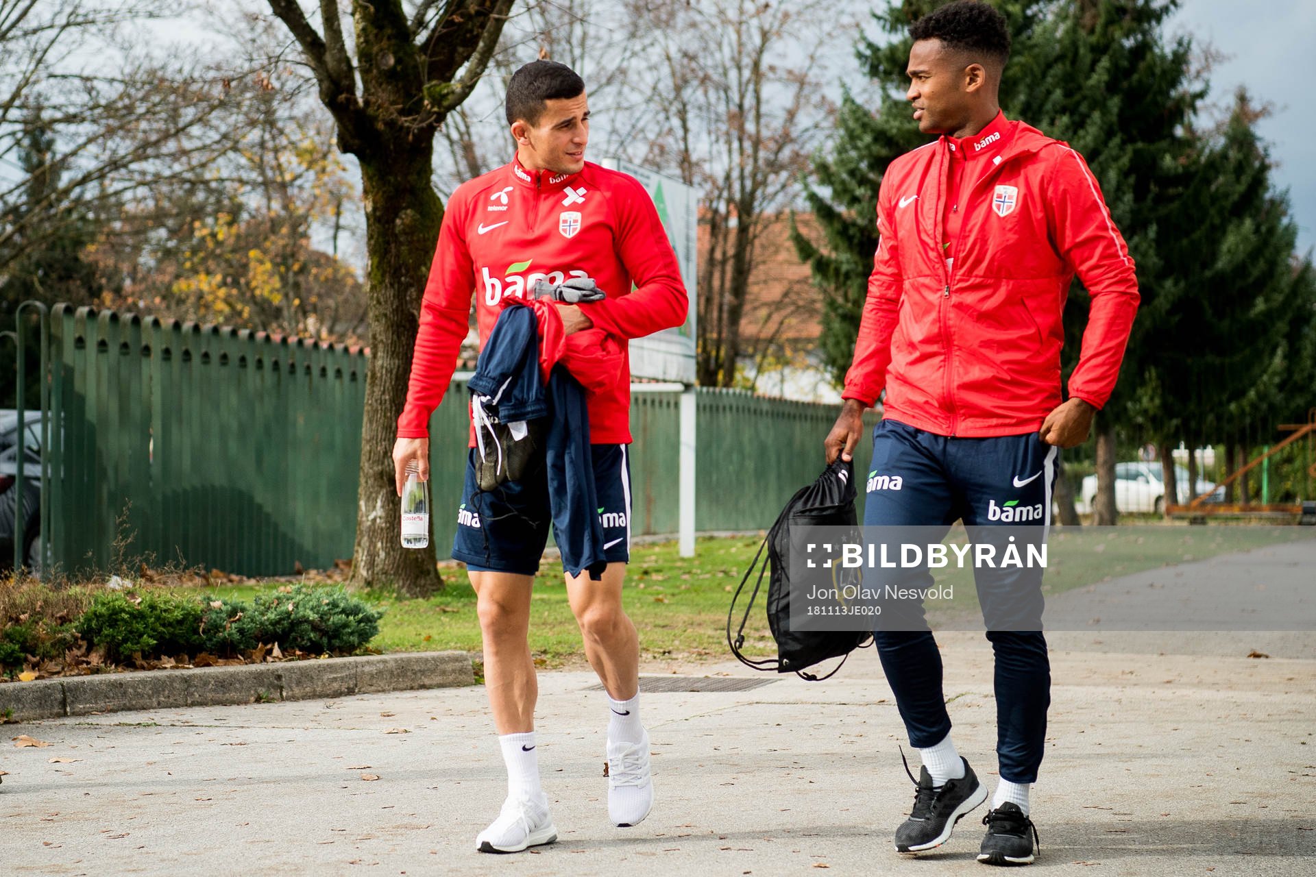 Omar Elabdellaoui and Ola Kamara of Norway