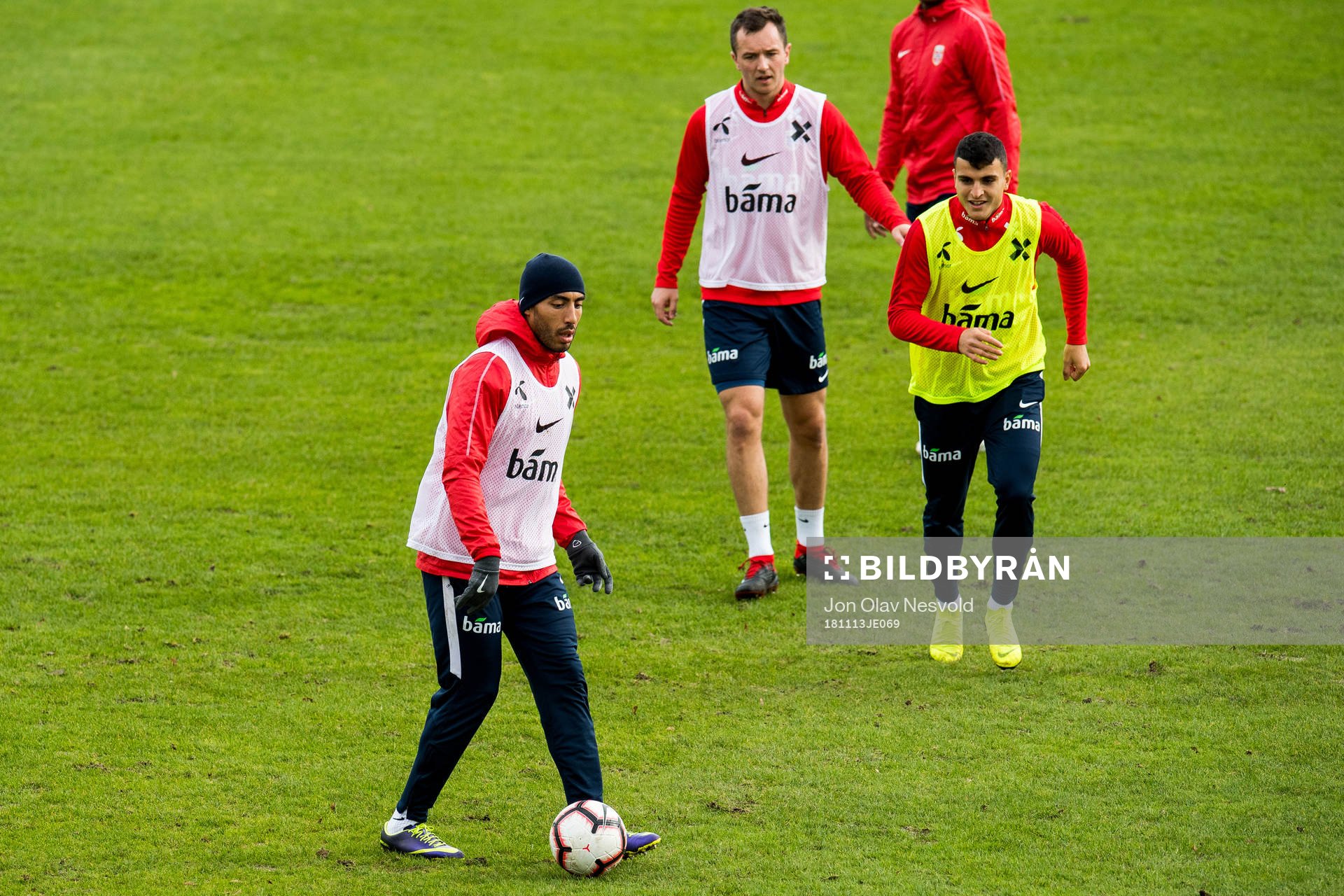 Haitam Aleesami, Even Hovland and Mohamed Elyounoussi of