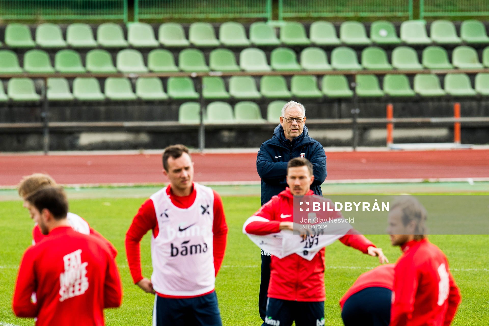 Lars Lagerbäck, head coach of Norway, Even Hovland and