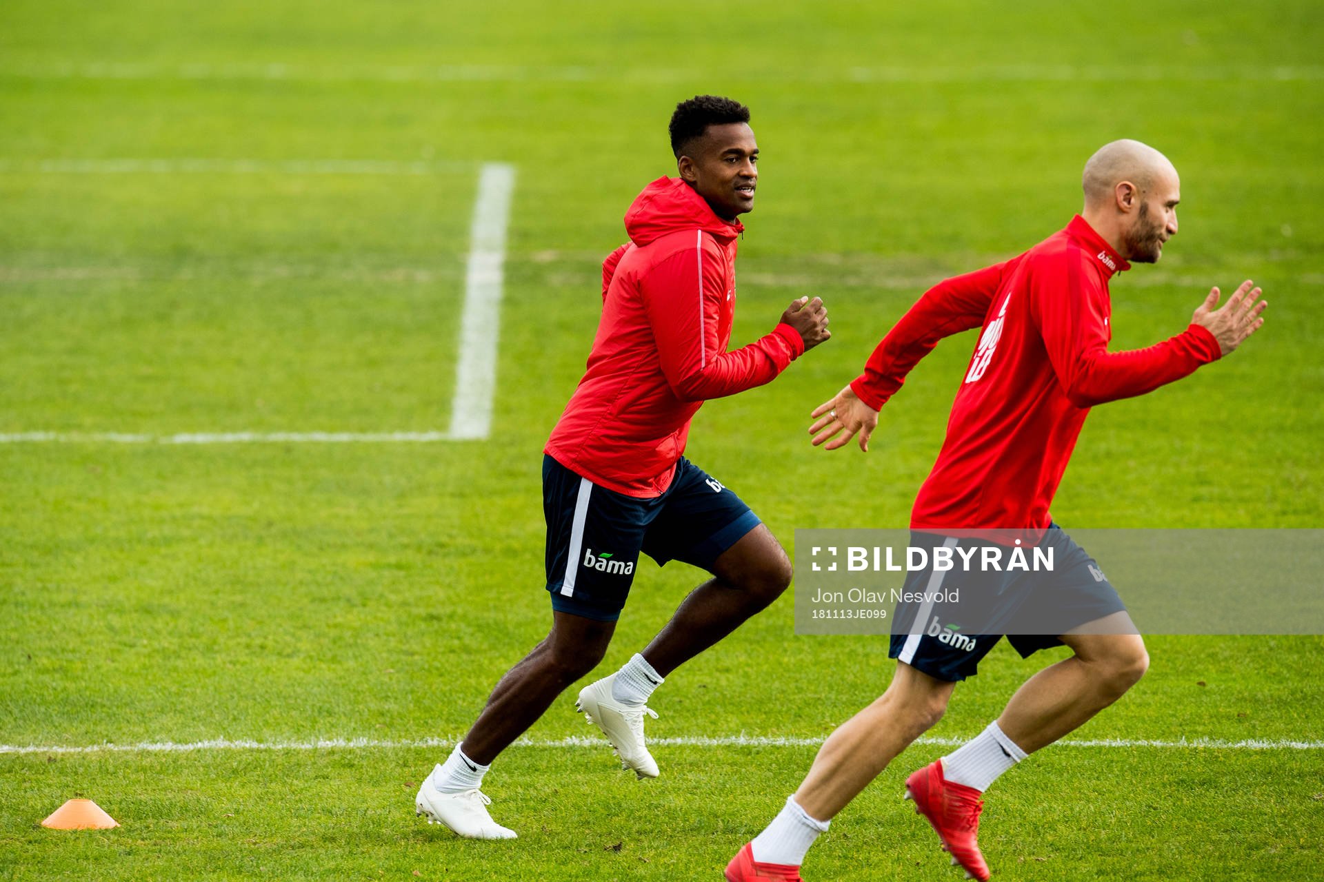 Ola Kamara and Tore Reginiussen of Norway