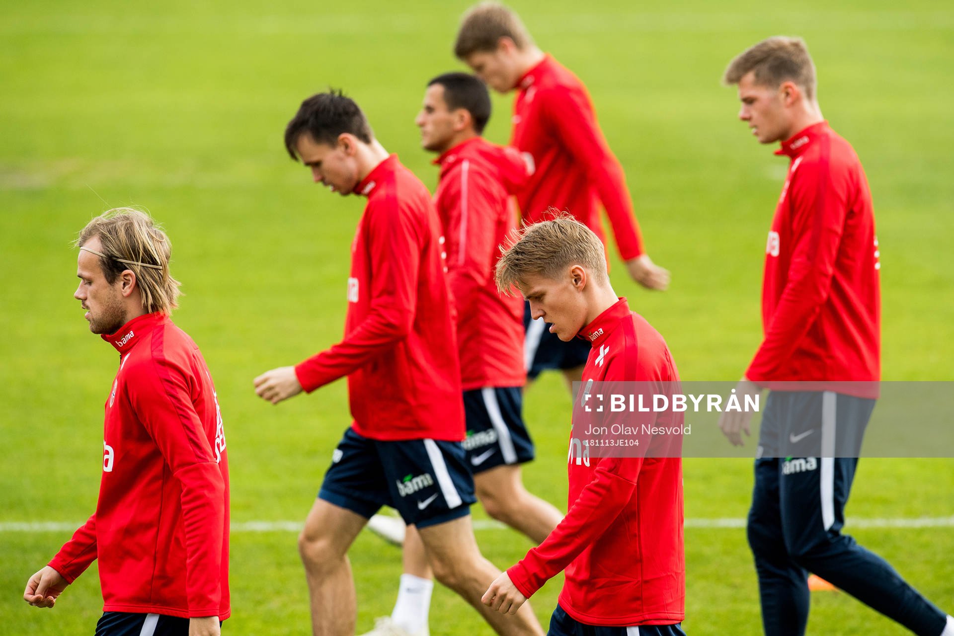 Iver Fossum and Martin Ødegaard of Norway