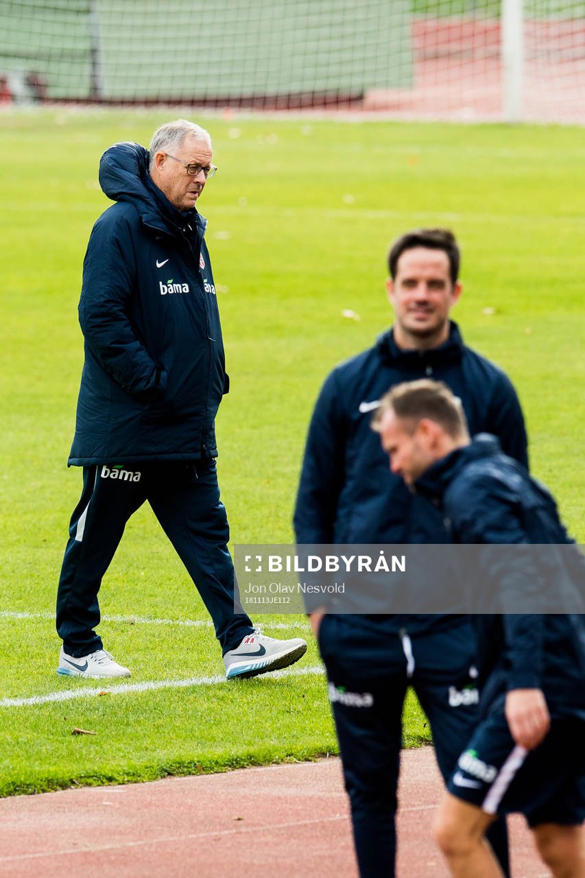 Lars Lagerbäck, head coach of Norway