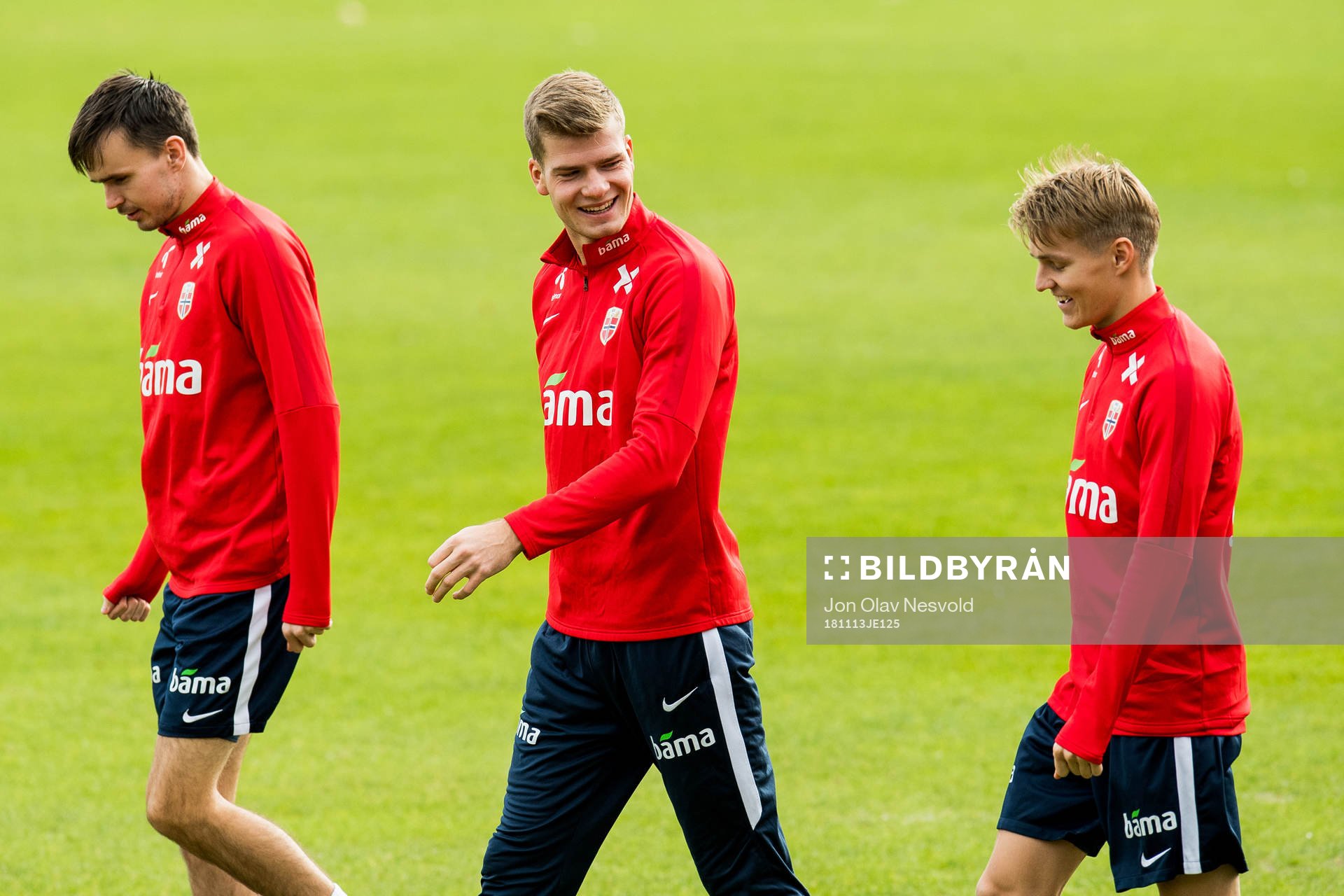 Ole Kristian Selnæs, Alexander Sørloth and Martin