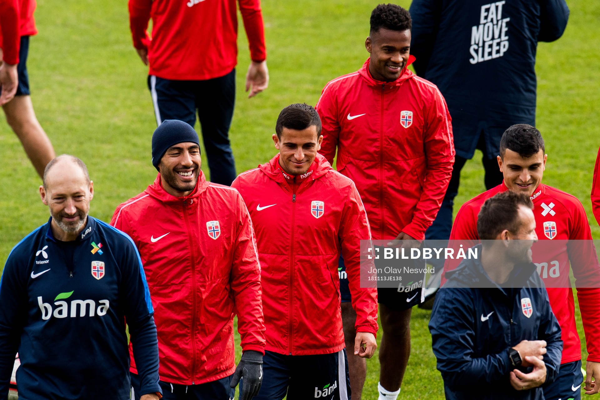Haitam Aleesami, Omar Elabdellaoui and Ola Kamara of Norway