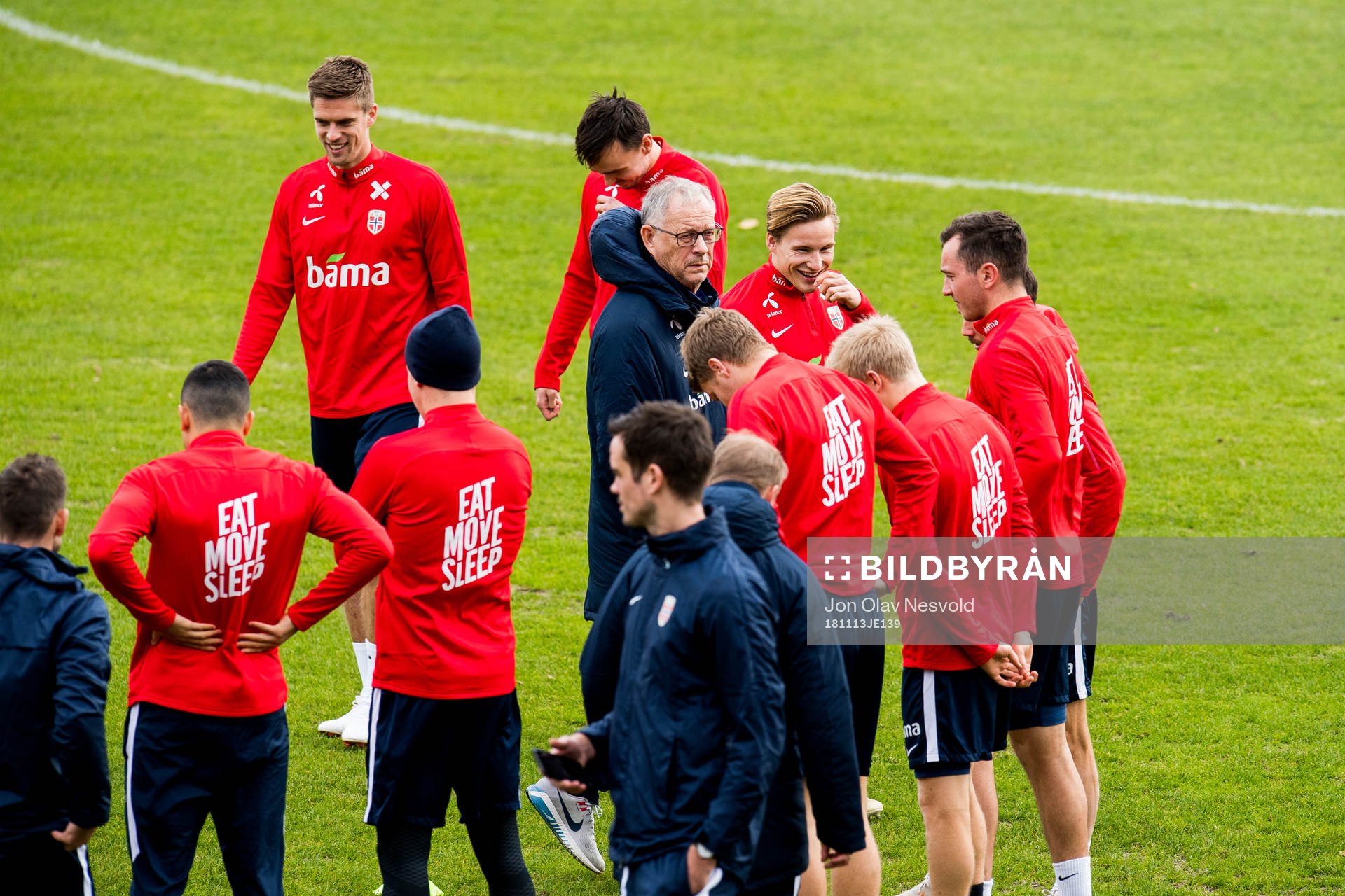 Markus Henriksen, Lars Lagerbäck, head coach of Norway,