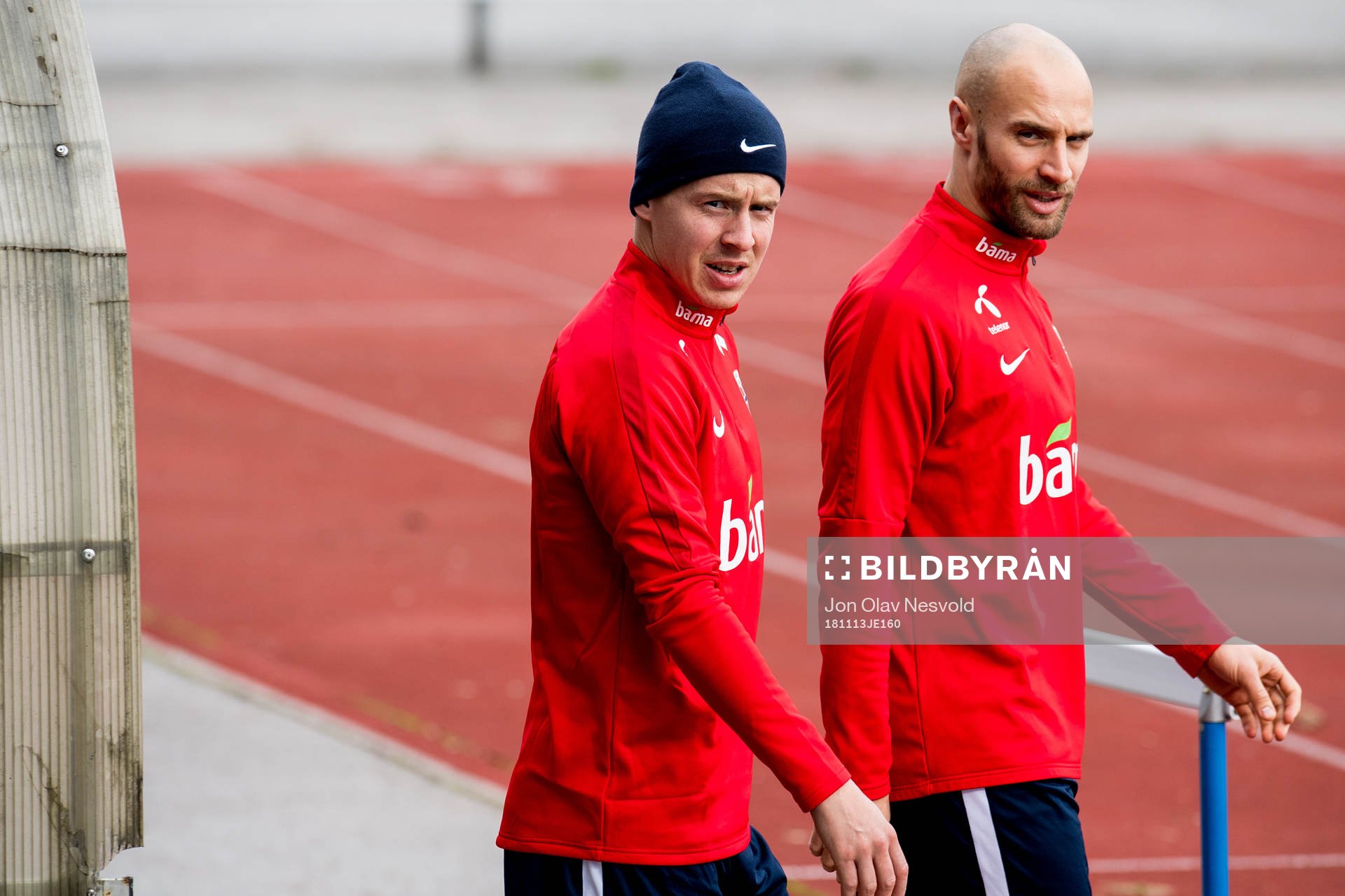 Stefan Johansen and Tore Reginiussen of Norway