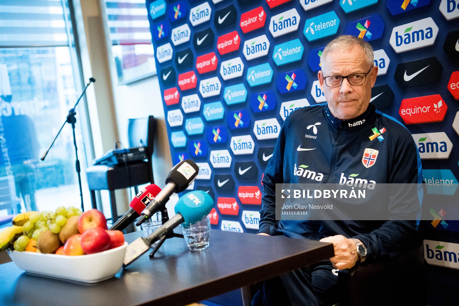 Lars Lagerbäck, head coach of Norway