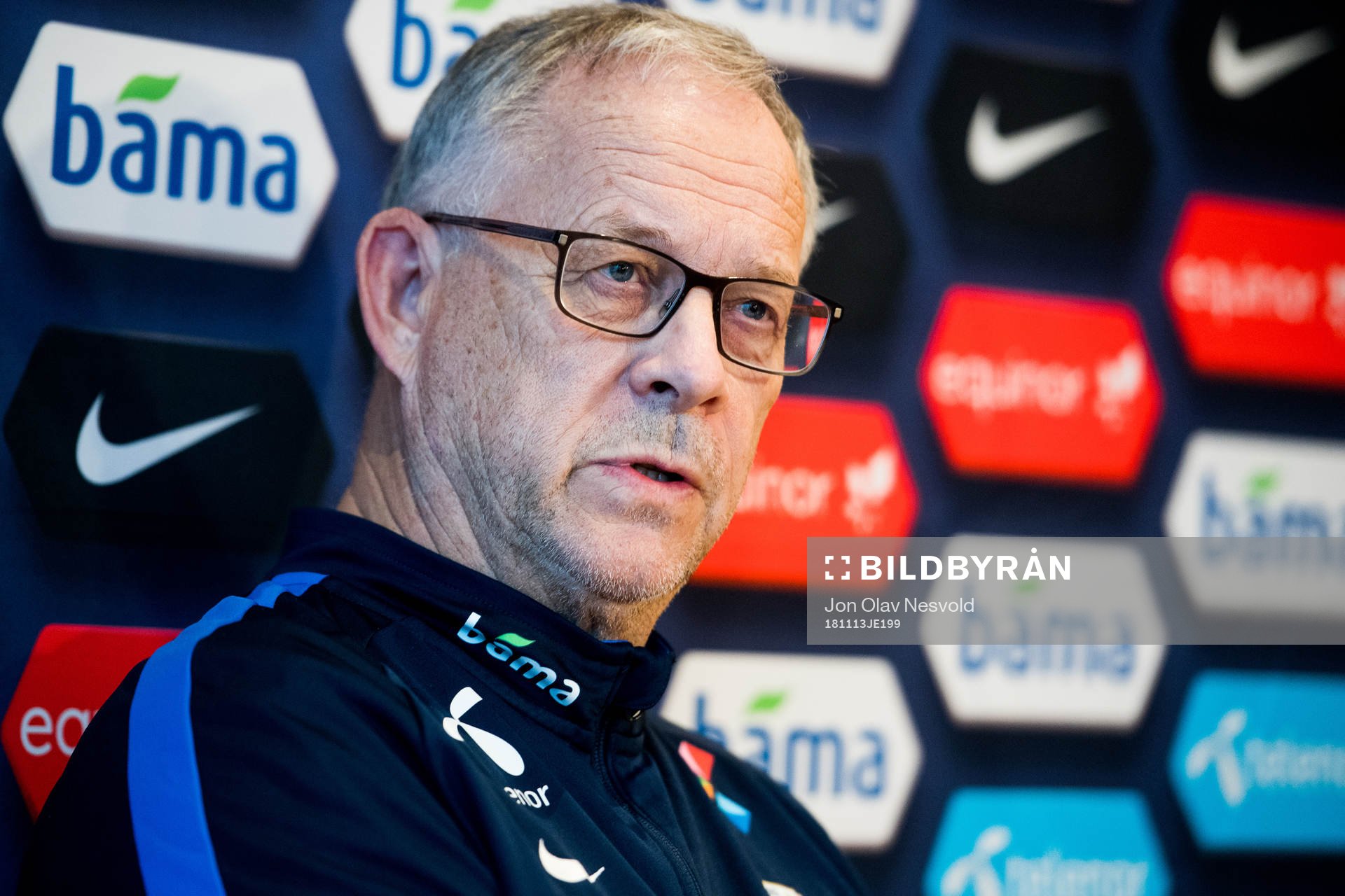 Lars Lagerbäck, head coach of Norway