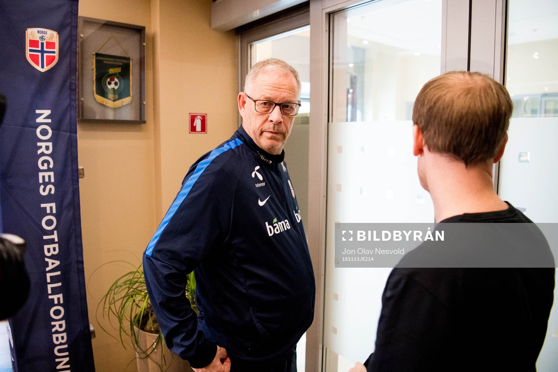 Lars Lagerbäck, head coach of Norway
