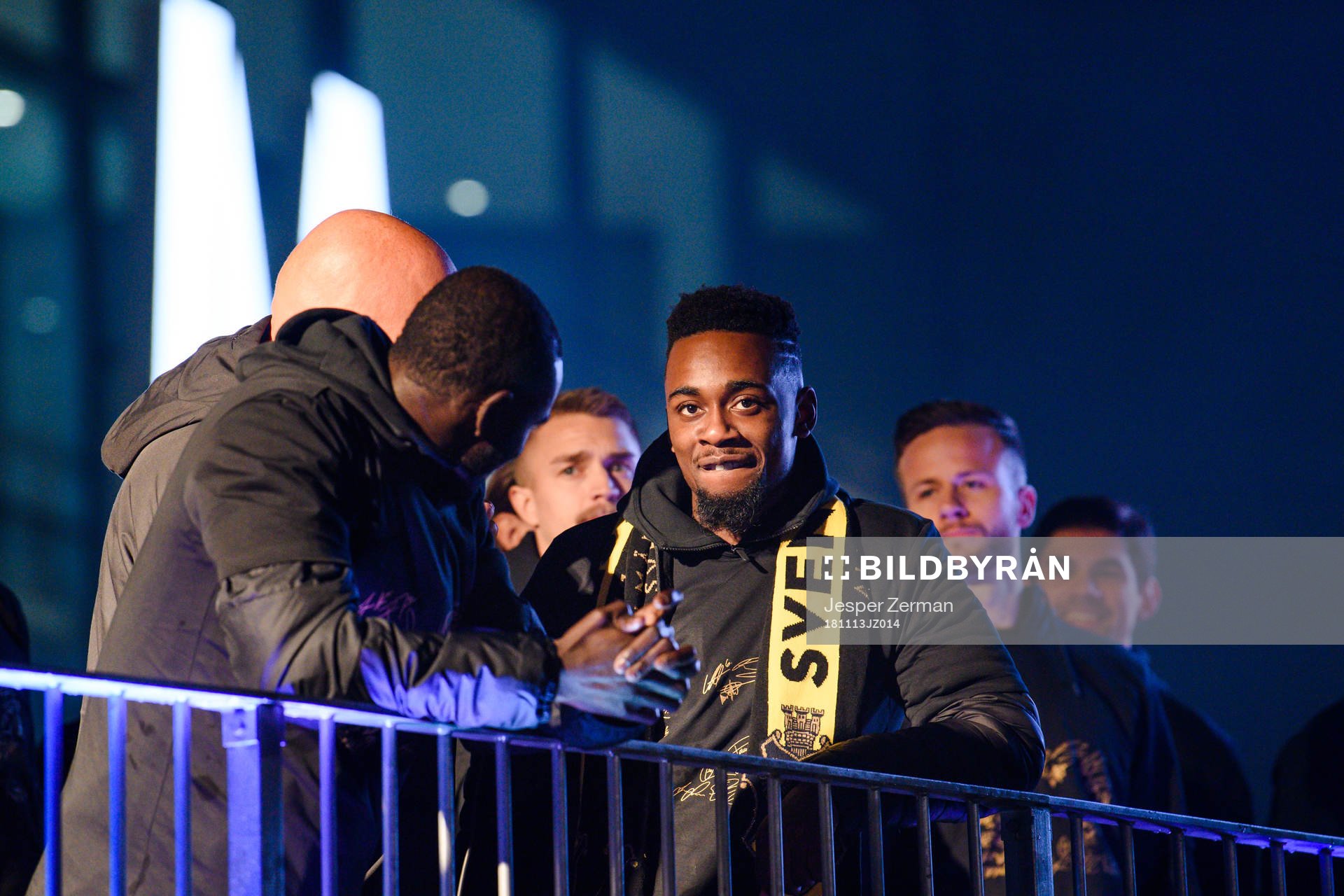 AIK:s Heradi Rashidi under AIK:s guldfirande den 13 november 2018 i Stockholm.