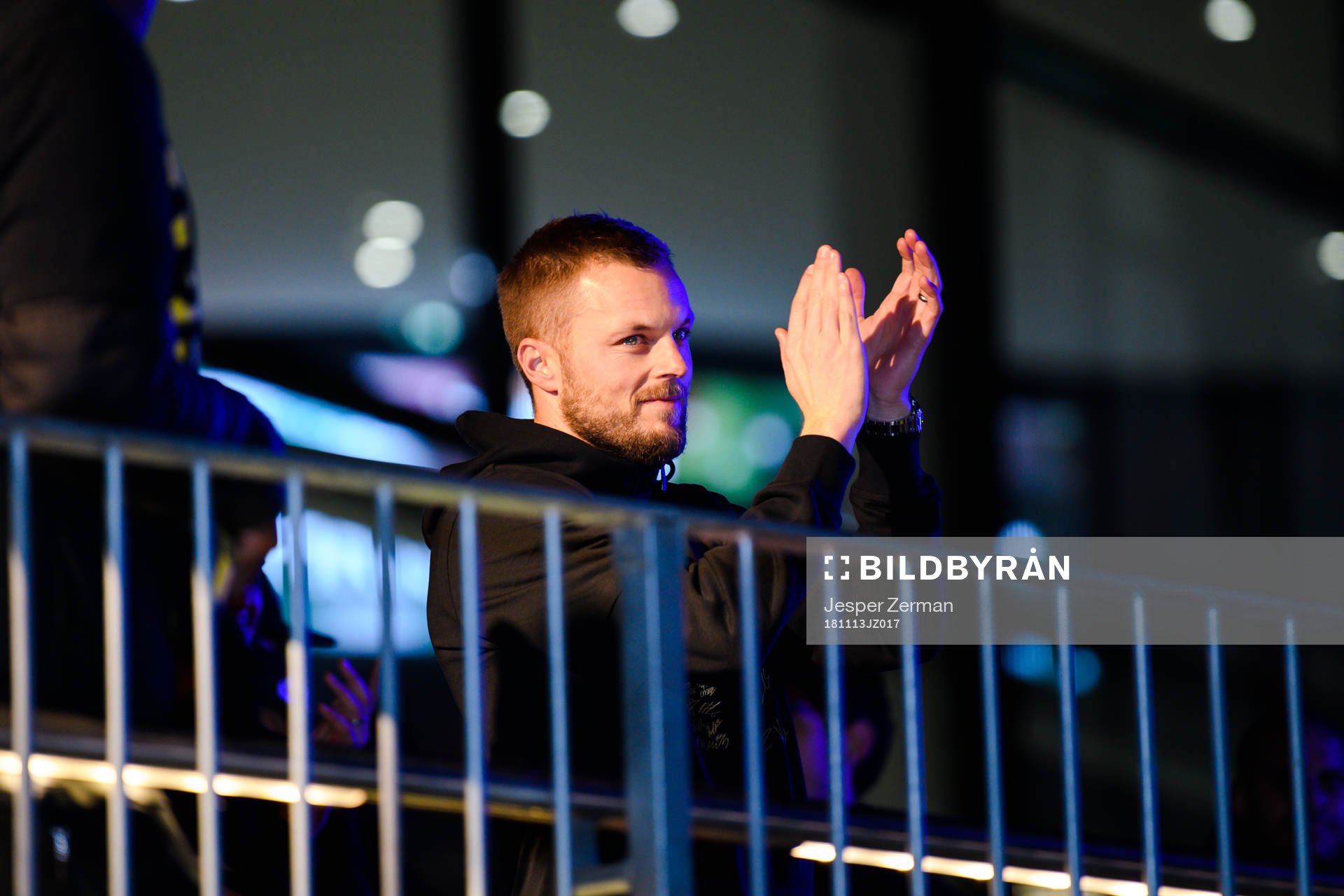 AIK:s Sebastian Larsson under AIK:s guldfirande den 13 november 2018 i Stockholm.
