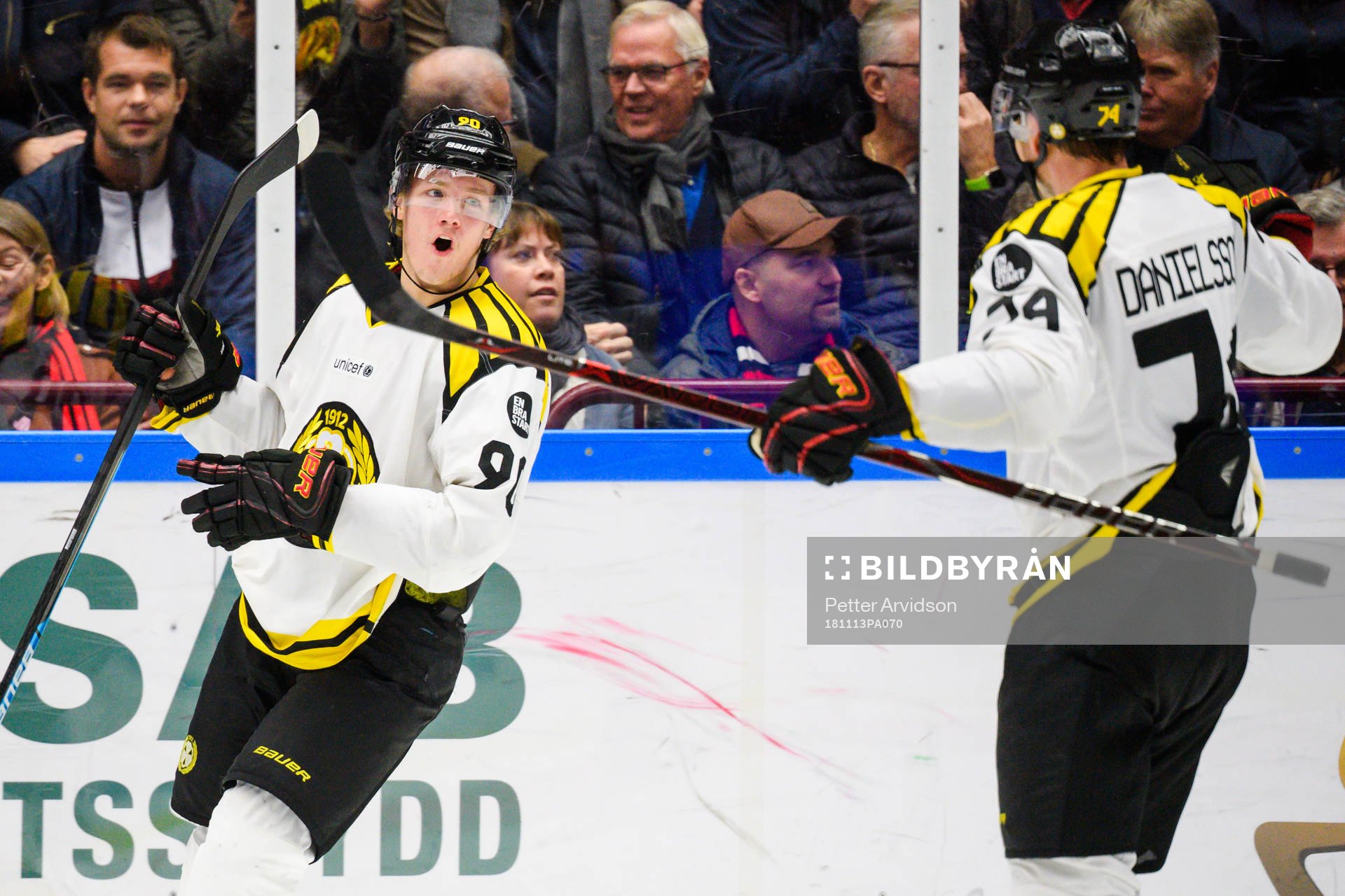 Brynäs Jesper Boqvist jublar