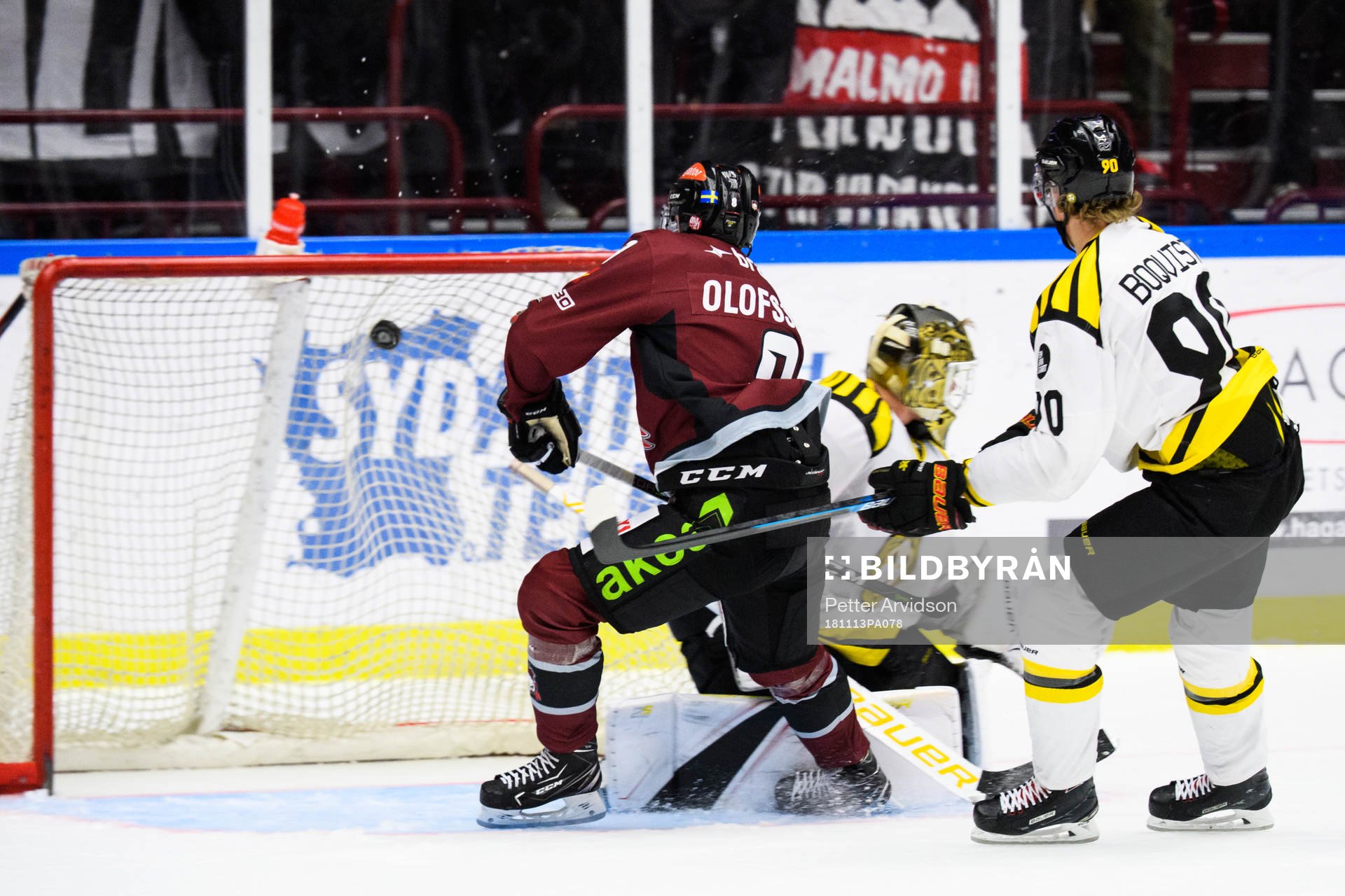 Malmö Redhawks Johan Olofsson gör matchavgörande 4-3
