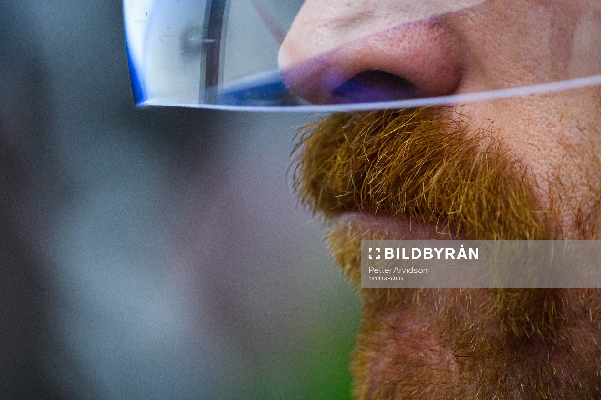 Malmö Redhawks Jens Olsson med sin movember-mustasch