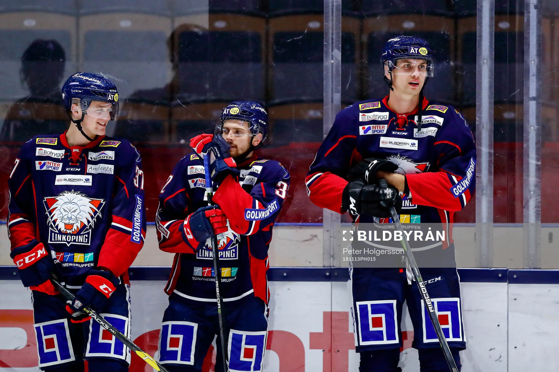 Linköpings Adam Ginning, Chad Billins och Viktor Svedberg