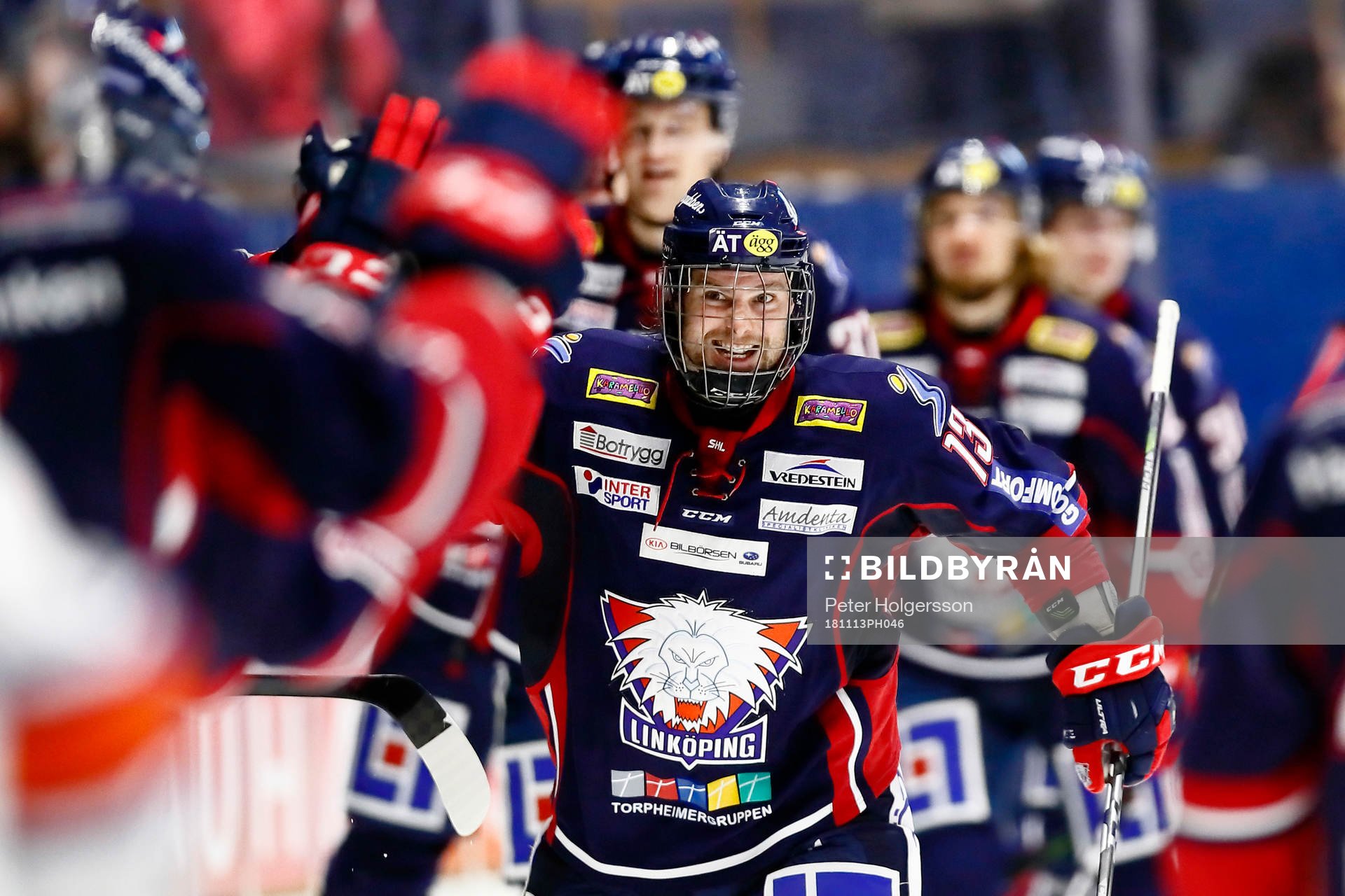 Linköpings Andrew Gordon jublar