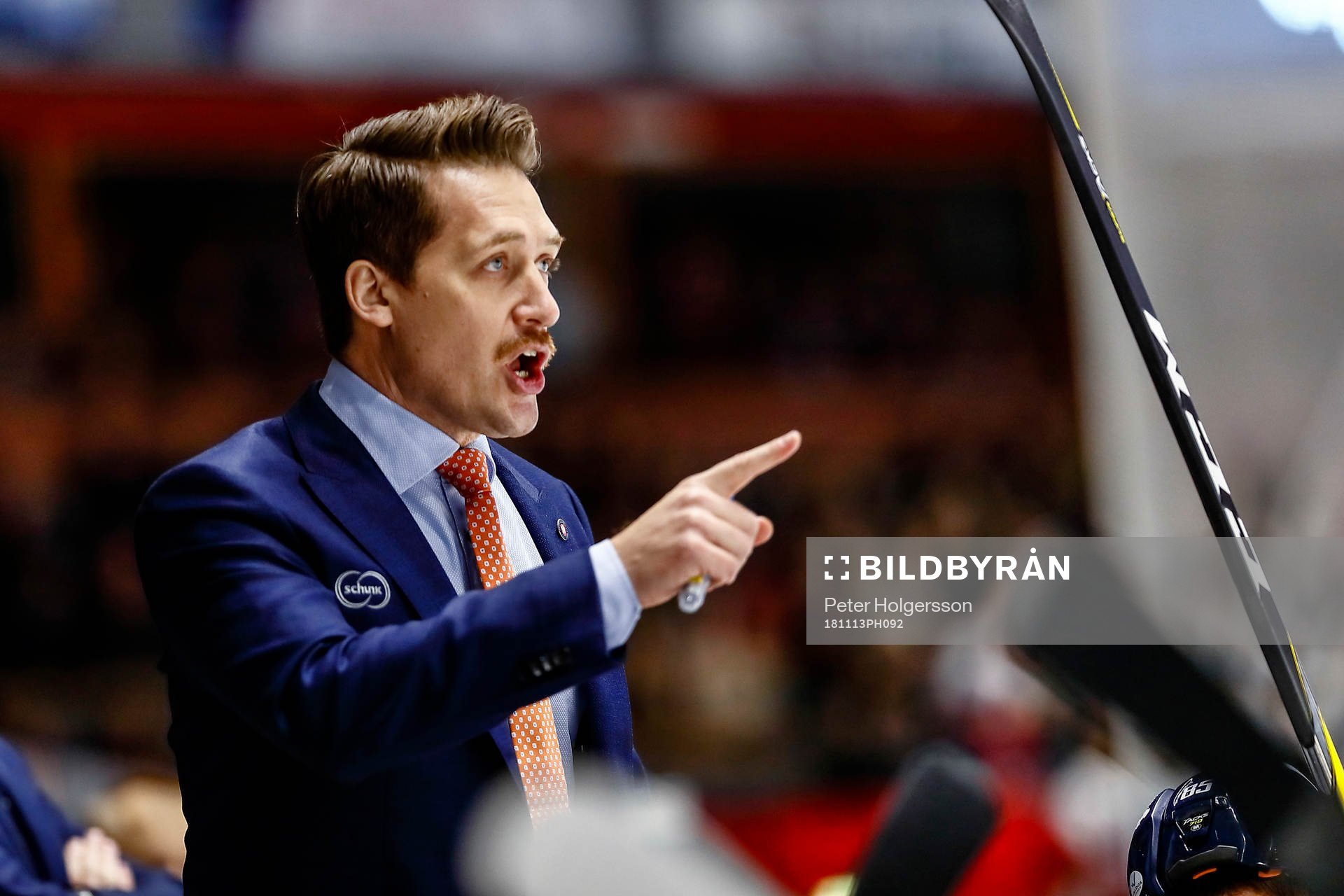 Växjös tränare Sam Hallam