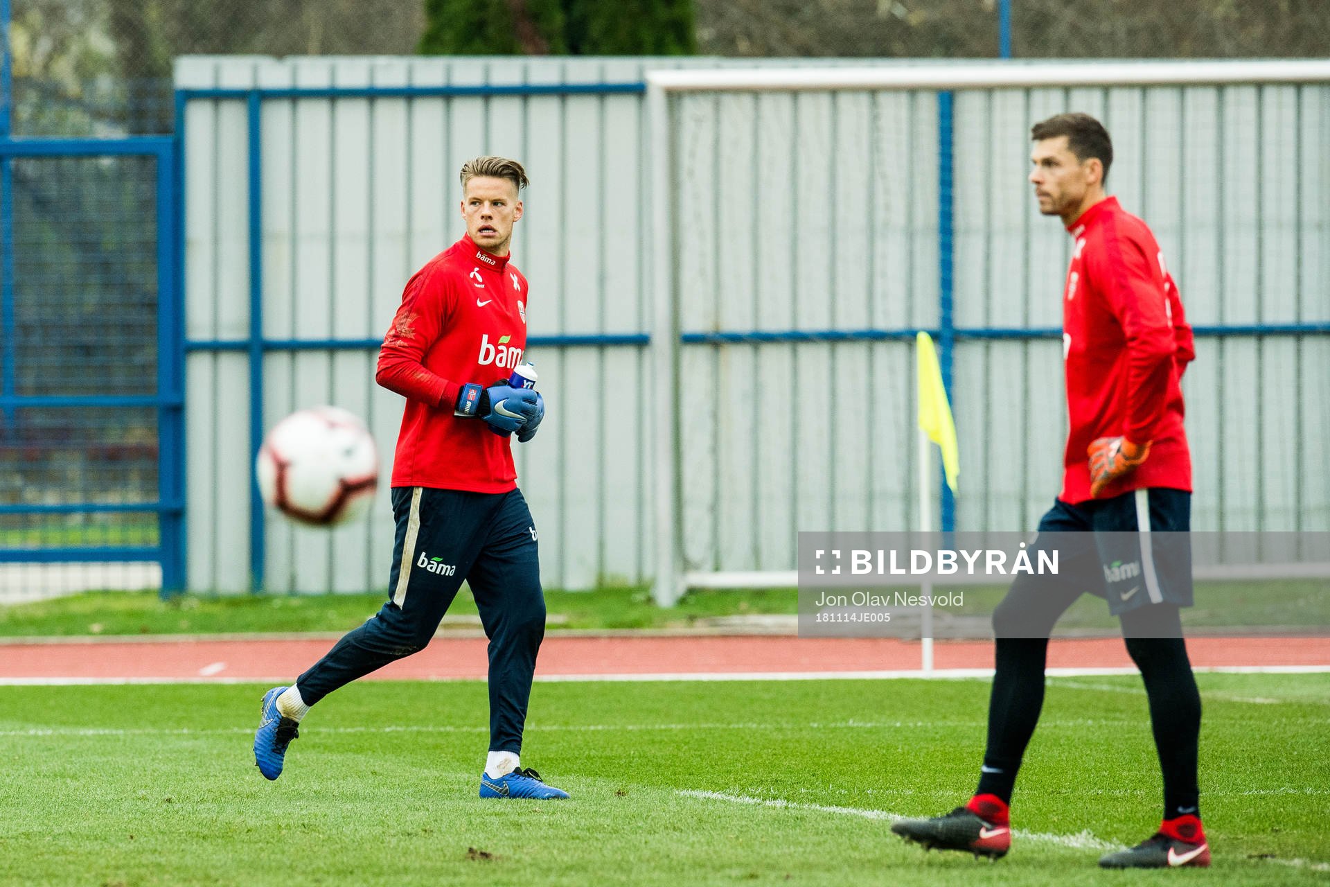 Goalkeeper Ørjan Håskjold Nyland and goalkeeper Rune
