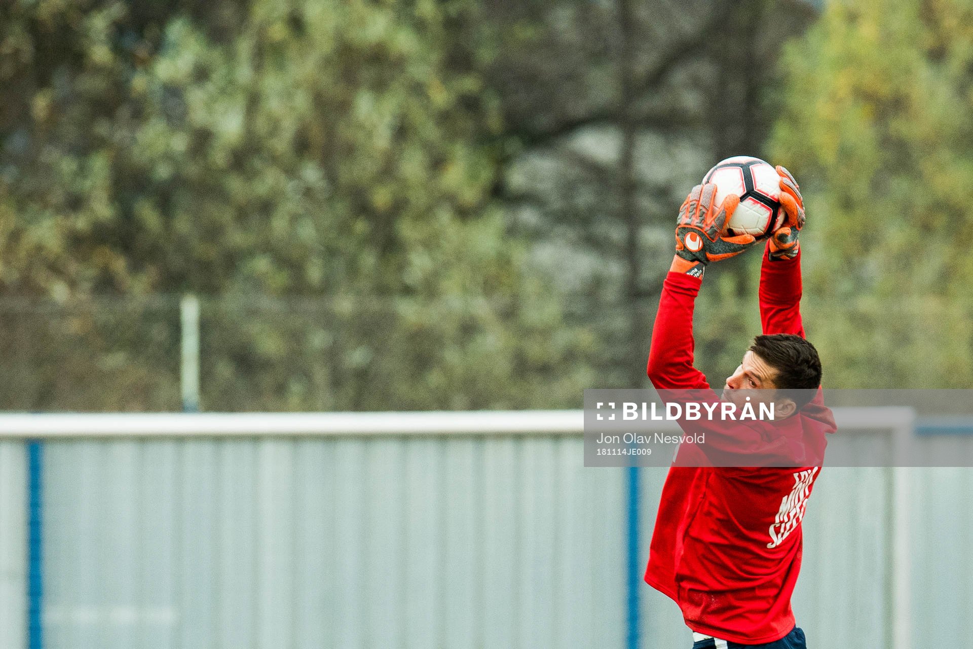 Goalkeeper Rune Almenning Jarstein of Norway