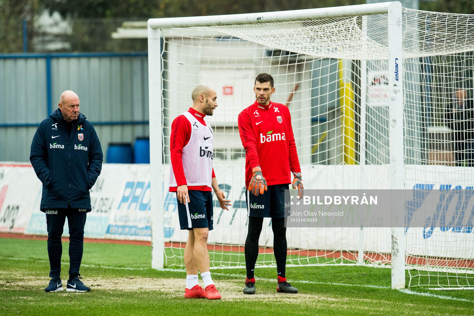 Nils Johan Semb, Tore Reginiussen and goalkeeper Rune