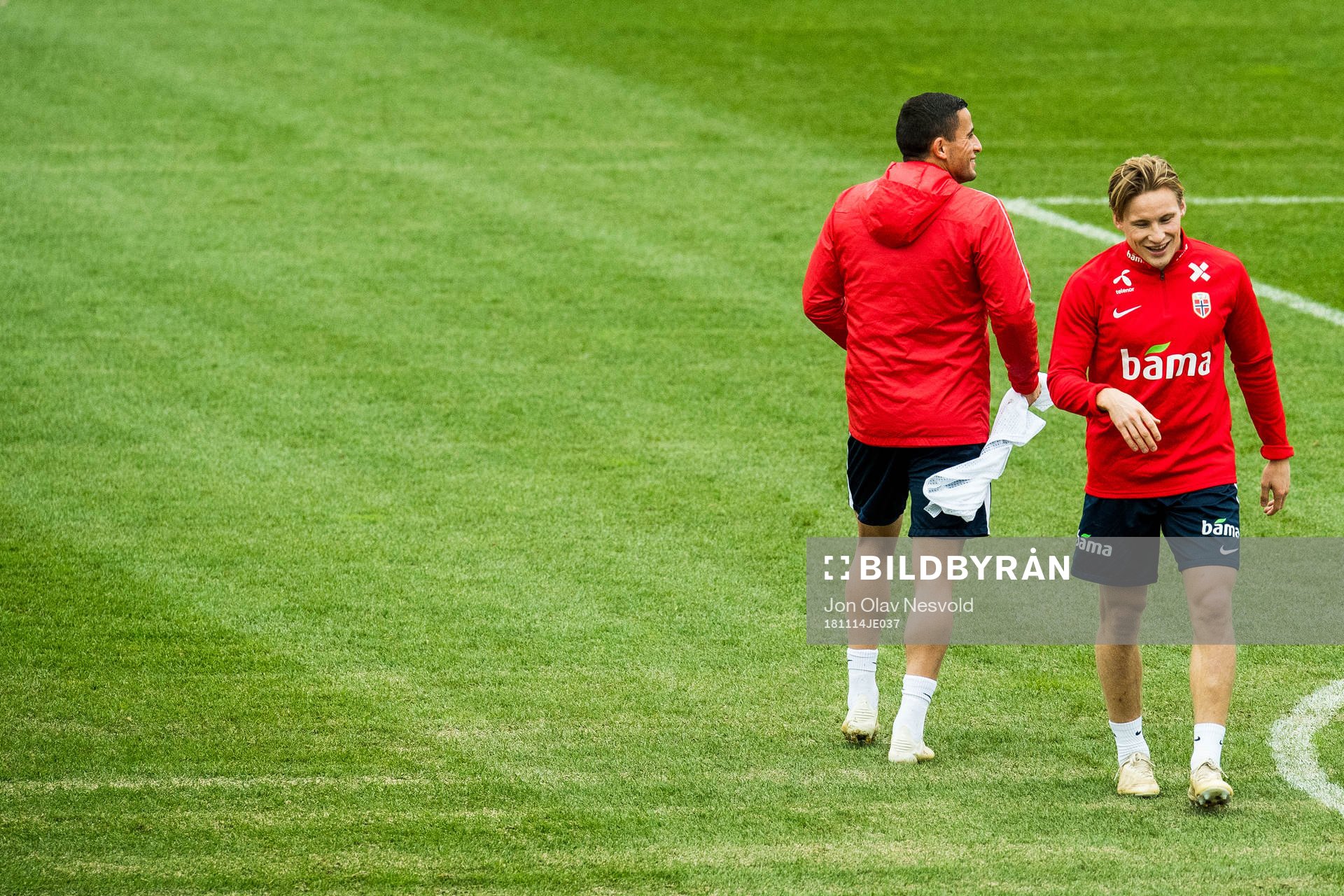 Omar Elabdellaoui and Jonas Svensson of Norway