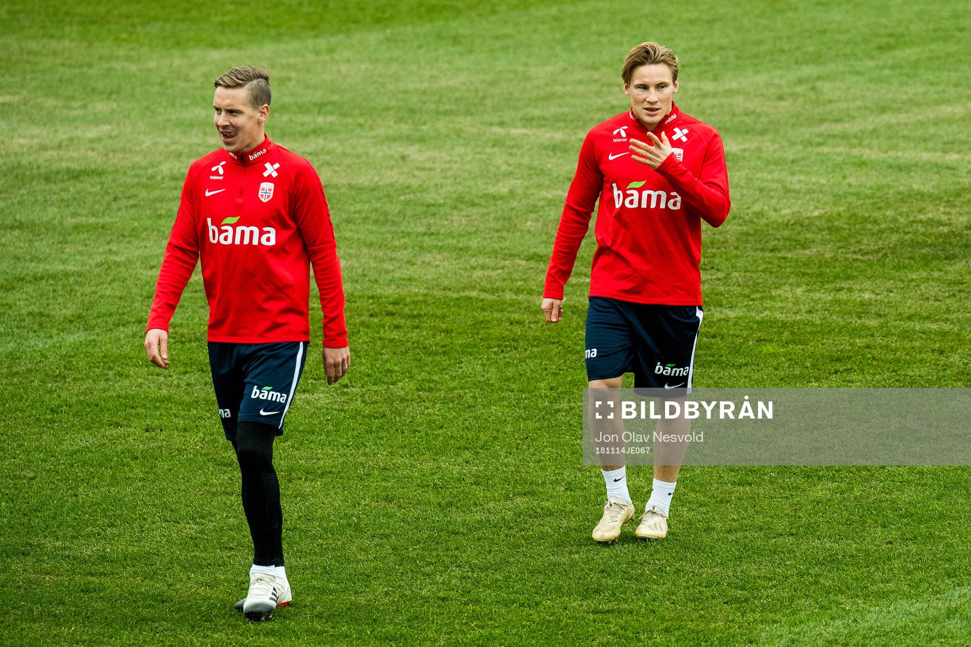 Stefan Johansen and Jonas Svensson of Norway