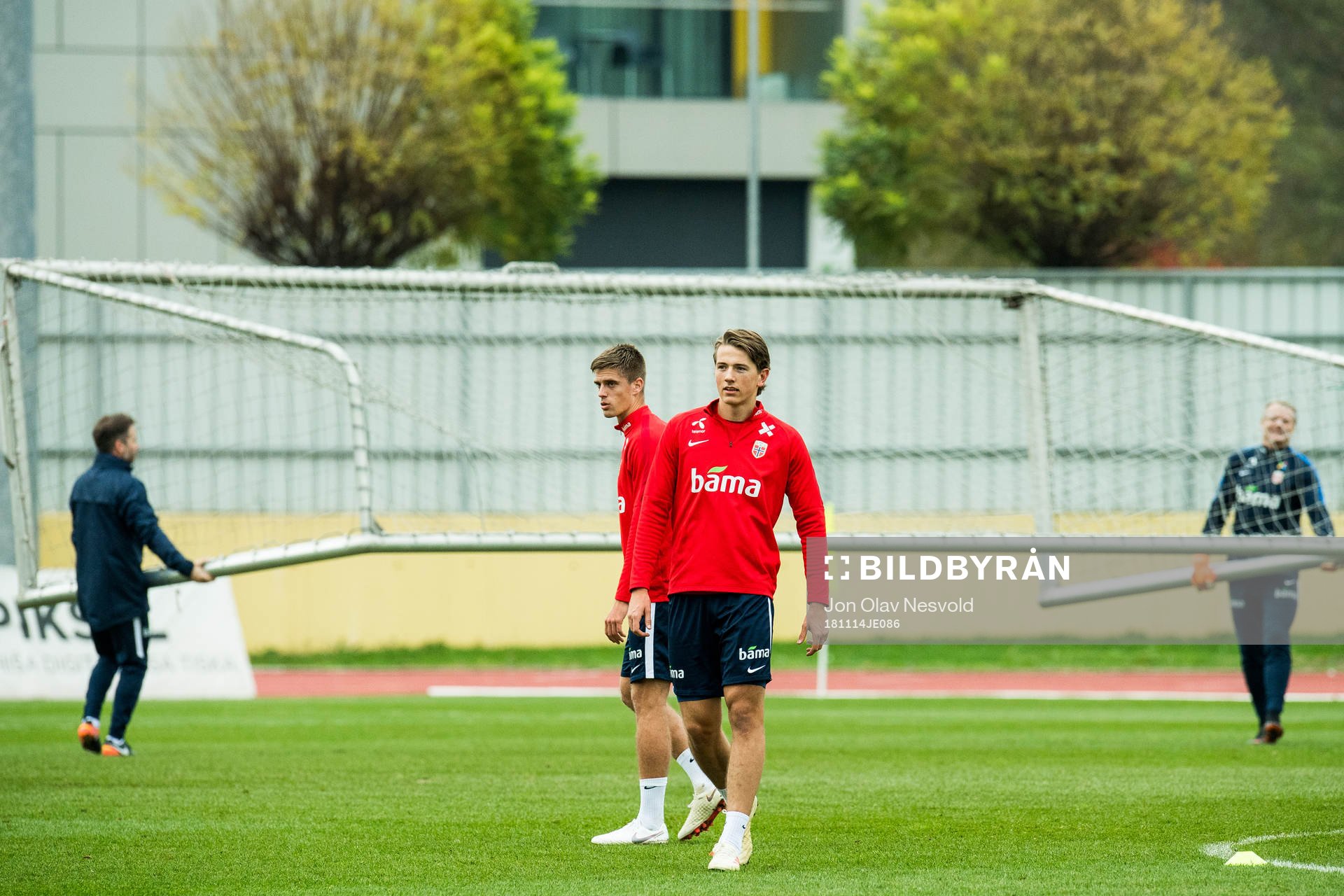 Markus Henriksen and Sander Berge of Norway