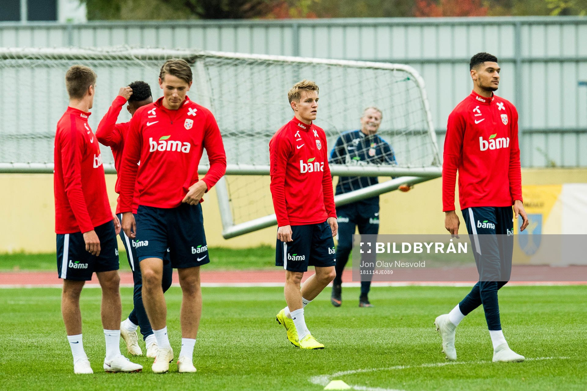 Sander Berge, Martin Ødegaard and Bjørn Maars Johnsen of