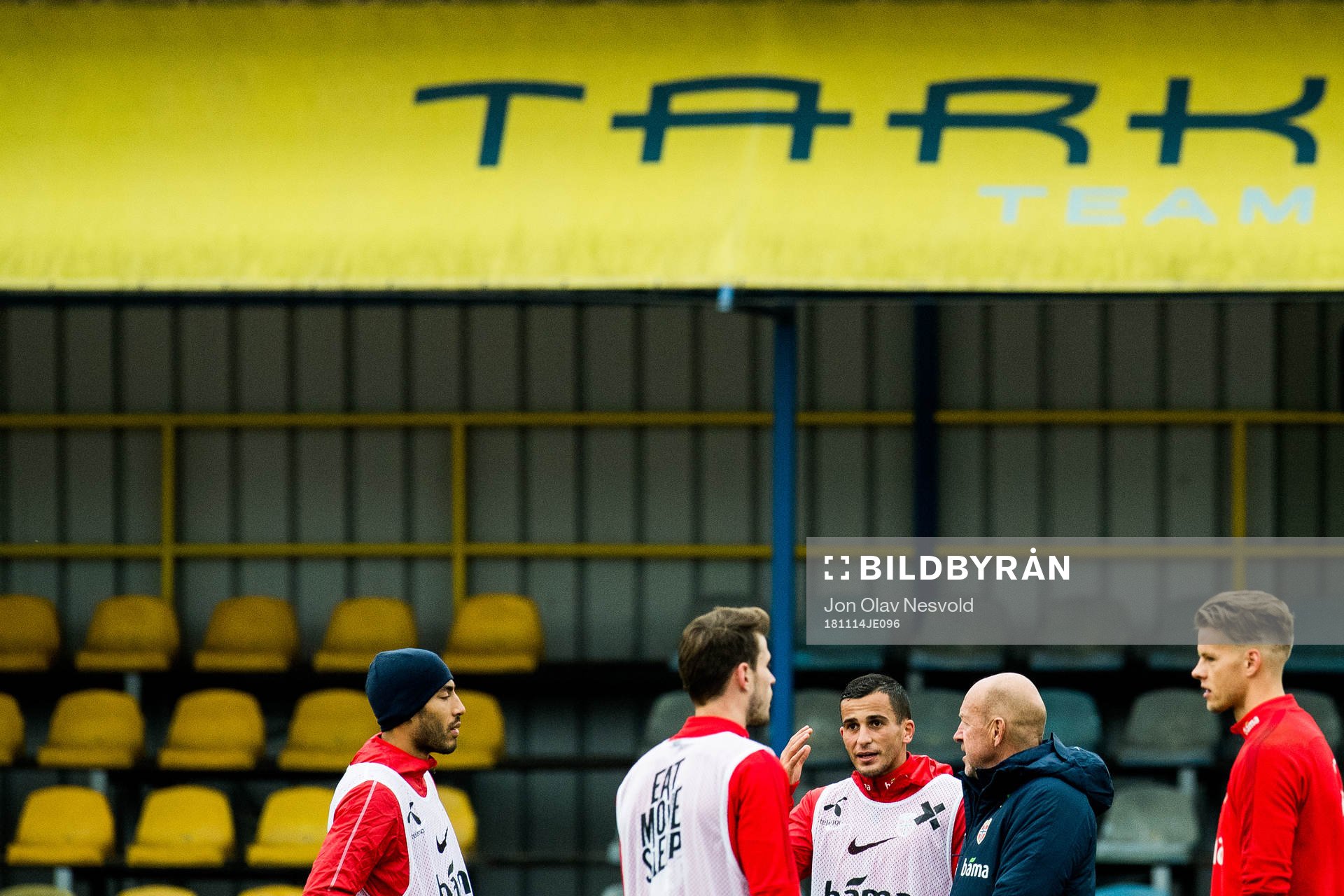 Haitam Aleesami, Omar Elabdellaoui and goalkeeper Ørjan
