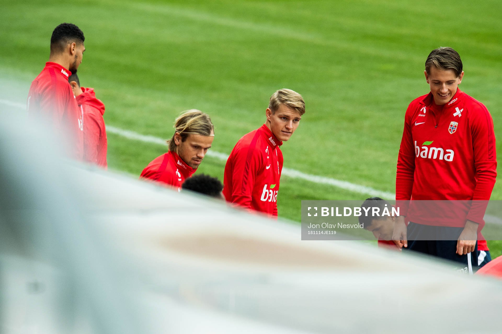 Martin Ødegaard and Sander Berge of Norway