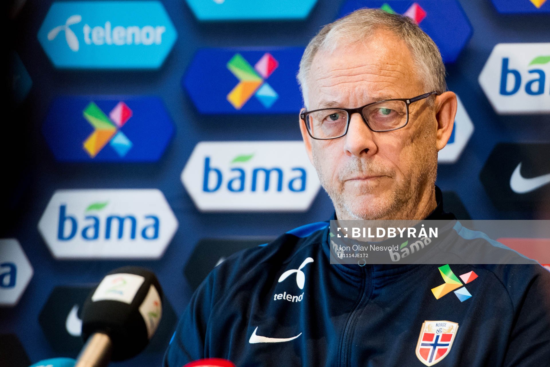 Lars Lagerbäck, head coach of Norway