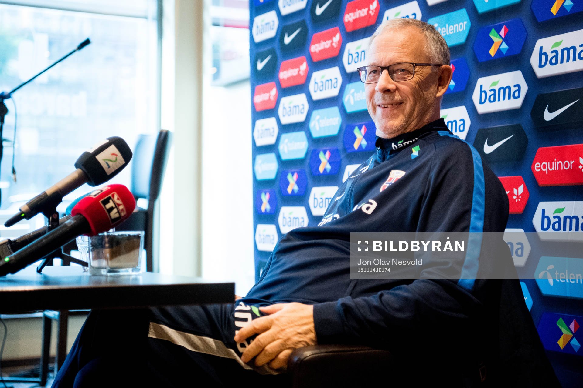 Lars Lagerbäck, head coach of Norway