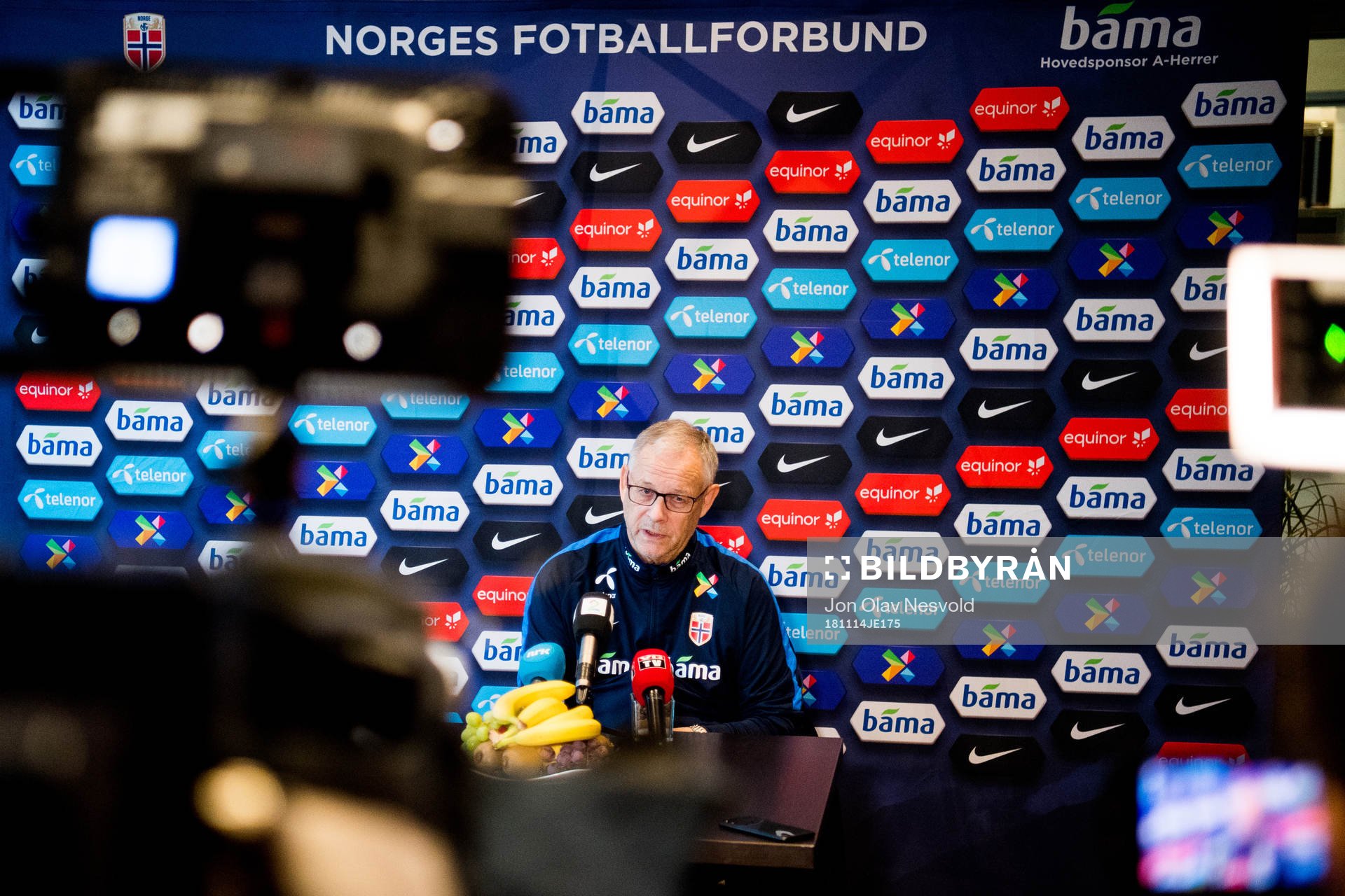 Lars Lagerbäck, head coach of Norway