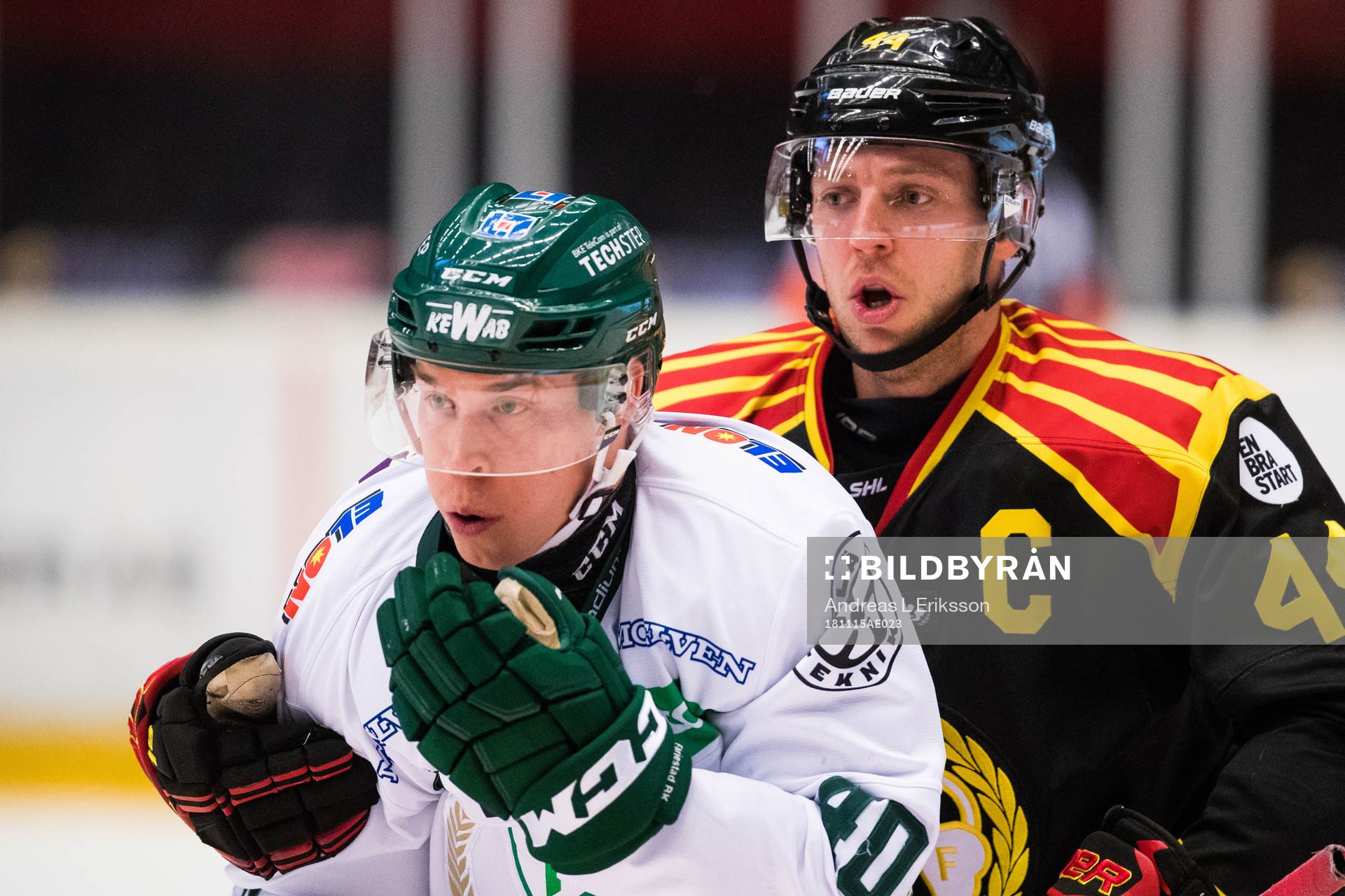 Färjestads Tomi Sallinen och Brynäs Jacob Blomqvist