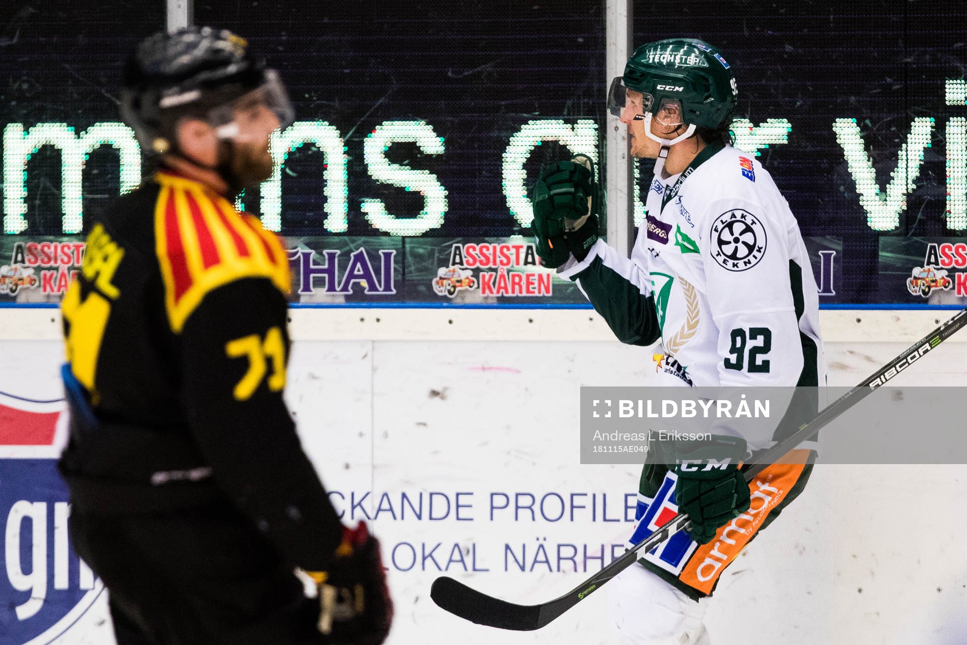 Färjestads Jesper Olofsson jublar