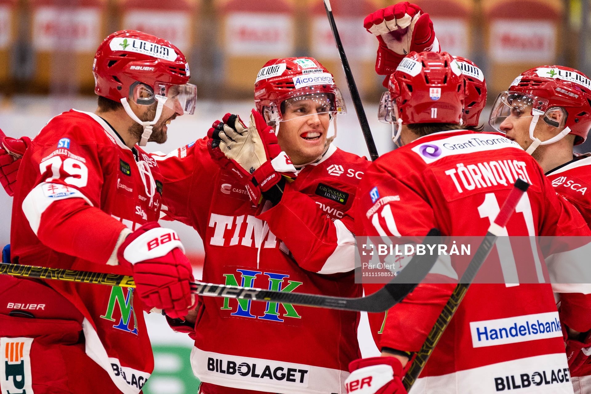 Timrås Ludvig Rensfeldt och Anton Wedin jublar