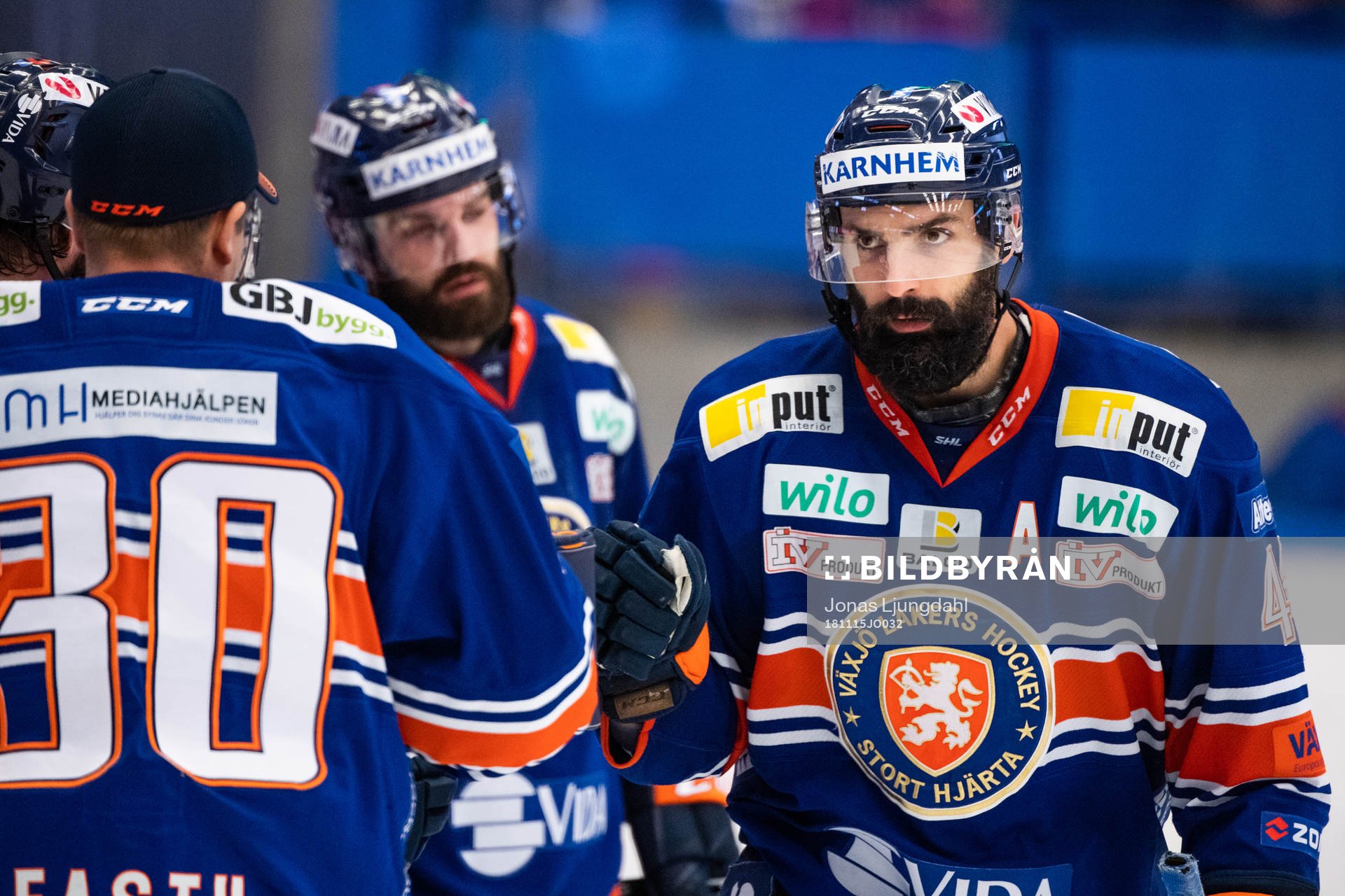 Växjös Daniel Rahimi jublar