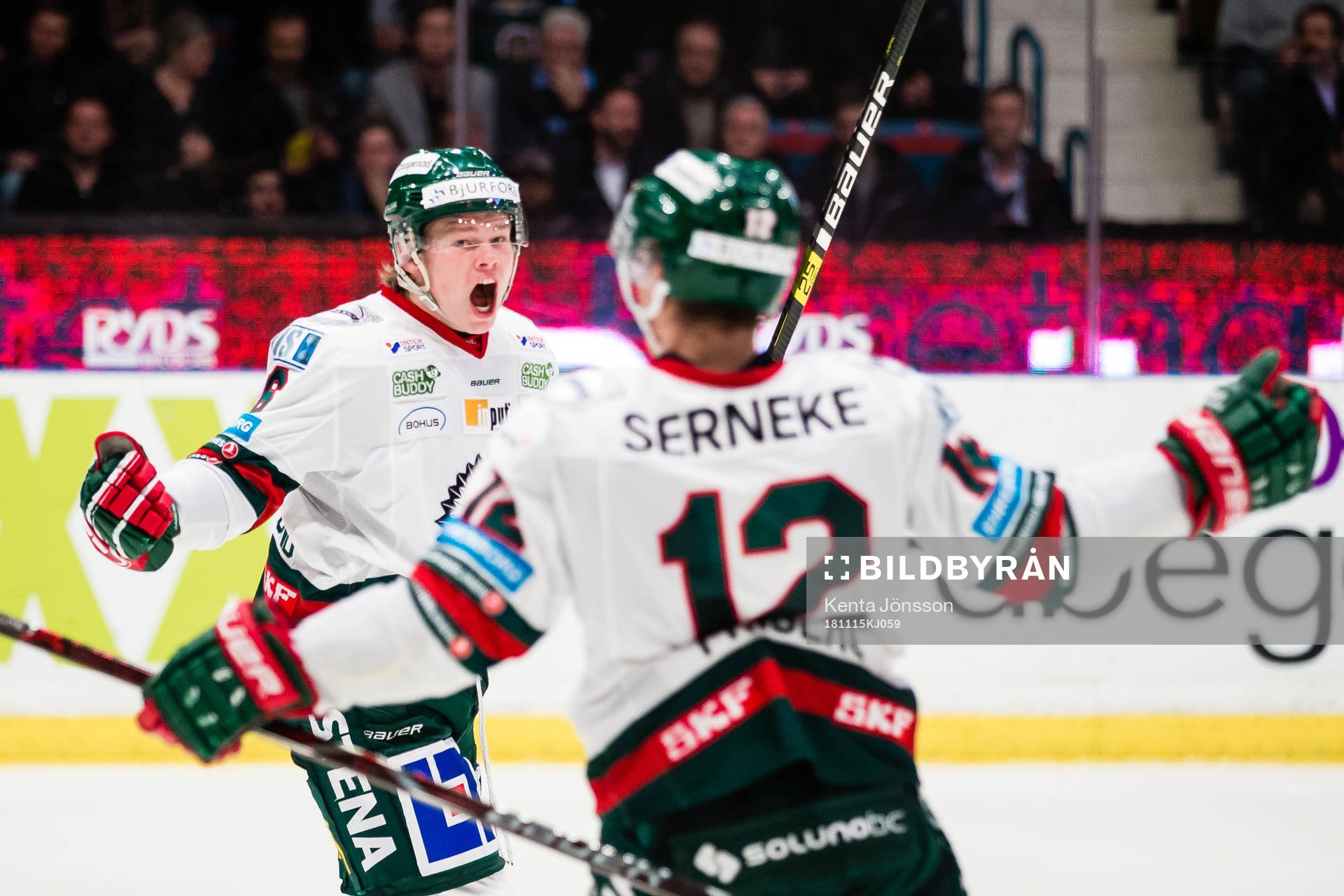 Frölundas Filip Westerlund jublar