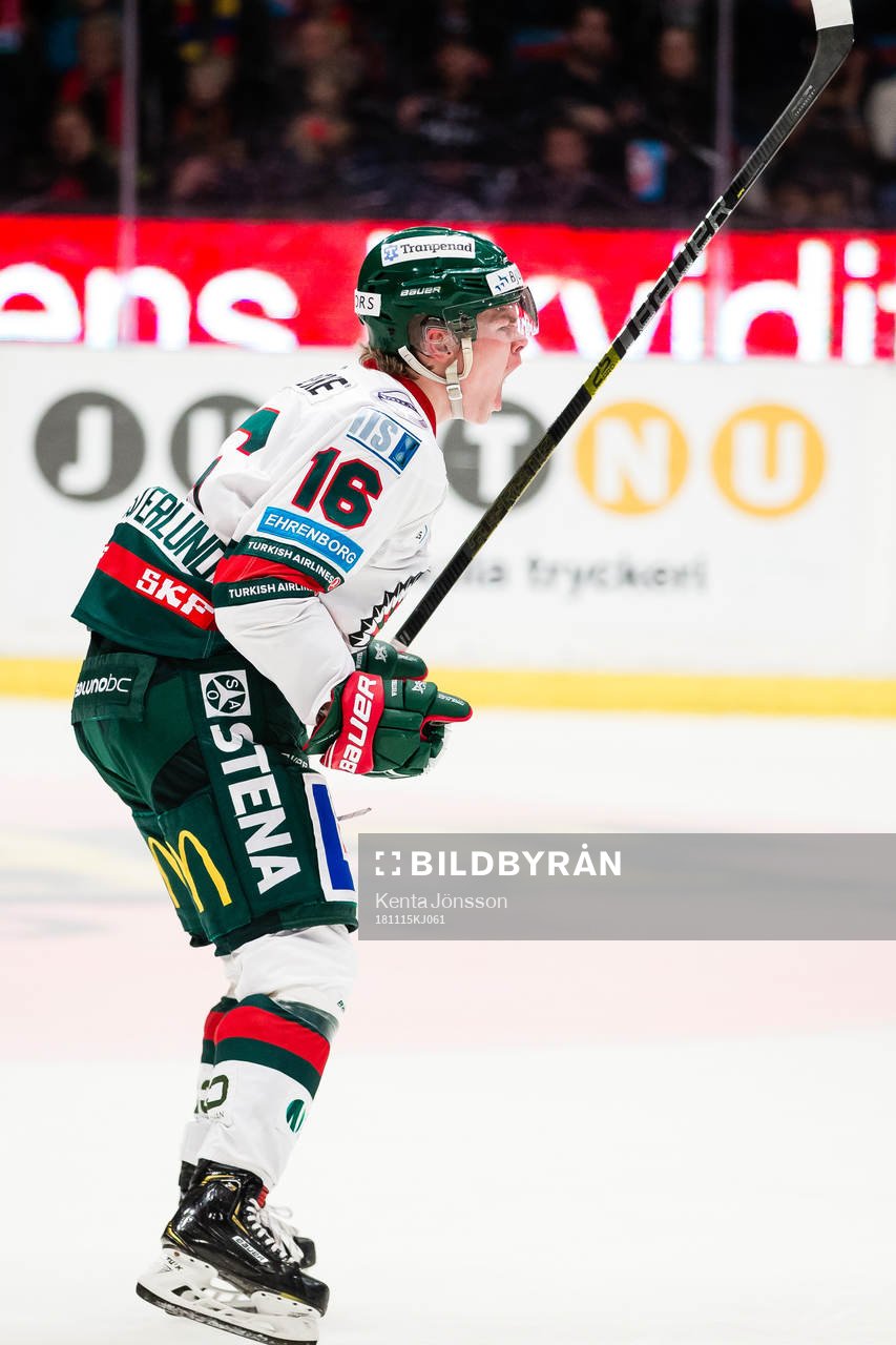 Frölundas Filip Westerlund jublar