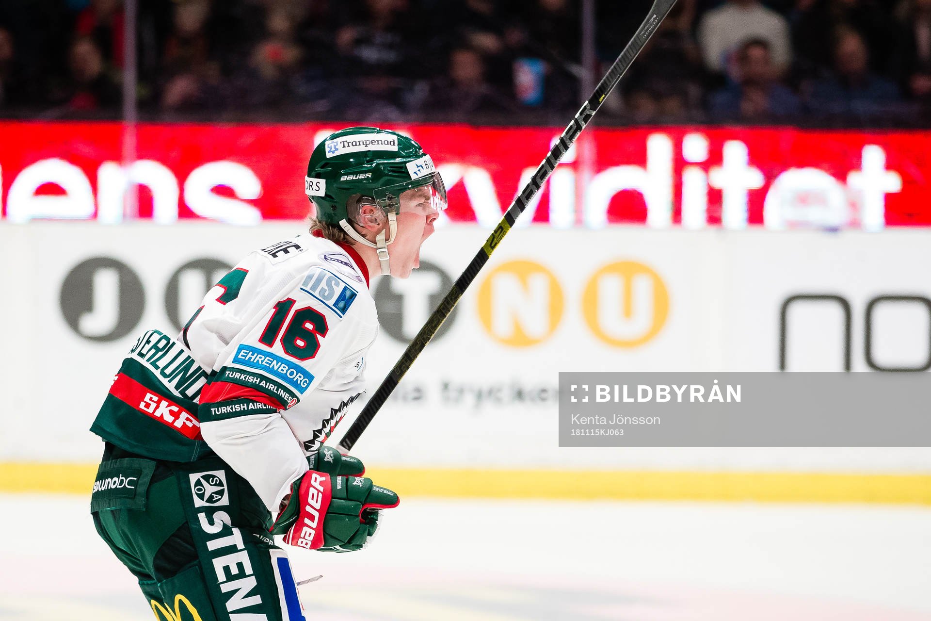 Frölundas Filip Westerlund jublar